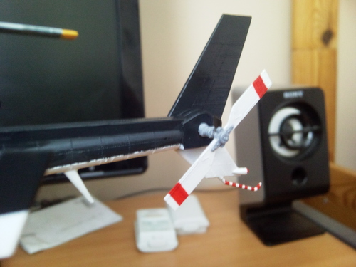 Aoshima AOS05590 1:48 Airwolf Helicopter Model KIT - Plastic Model Building Kit # 5590 customer photo 2