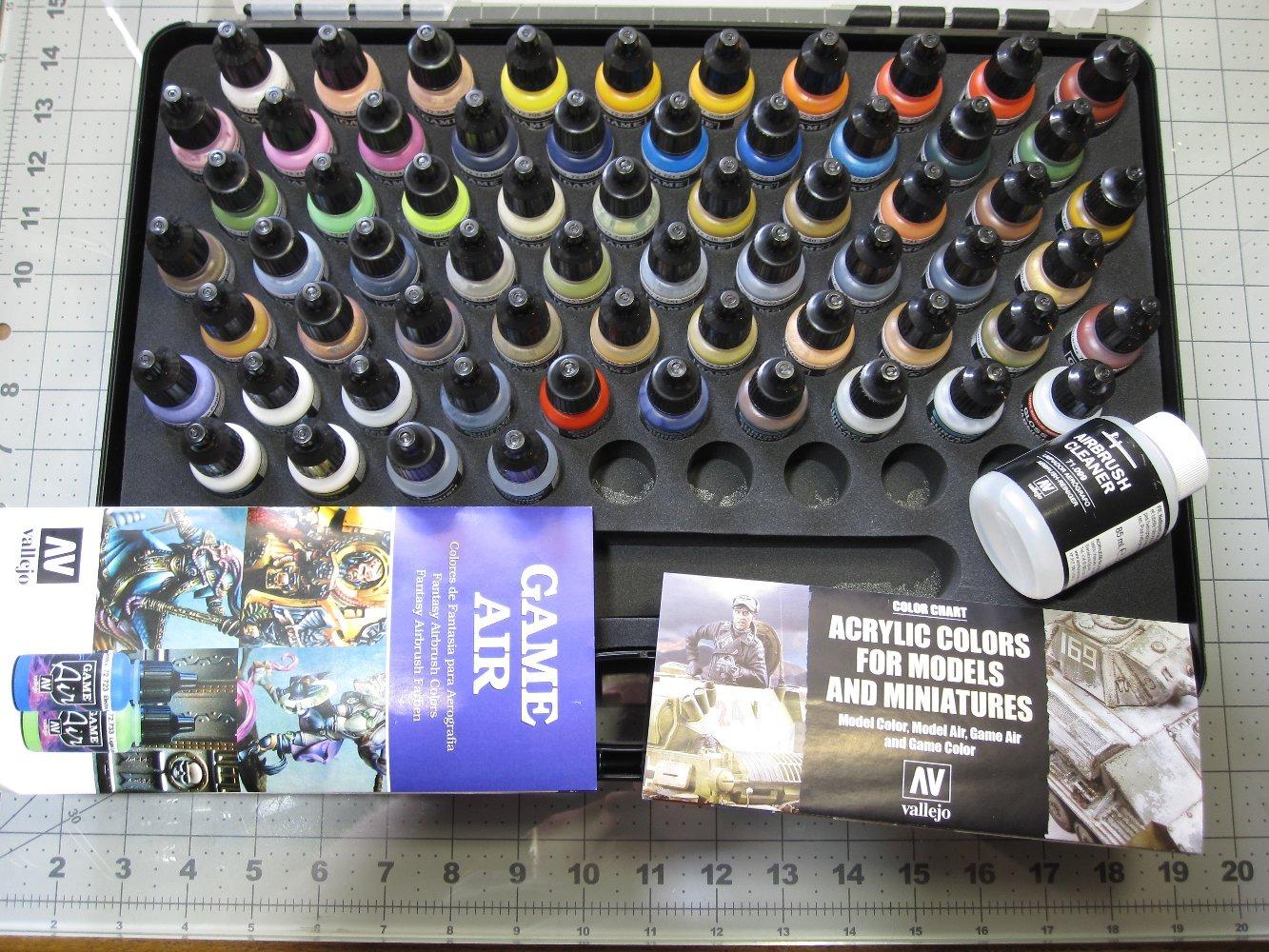 Vallejo - Game Air Range Case | Professional Premium Acrylic Paint Set | Airbrush-Ready for Fantasy, Wargames and Sci-Fi Colors Kit | Portable Hobby Storage Box | 64 bottles x 17 ml. (0.57 fl.oz) customer photo 1