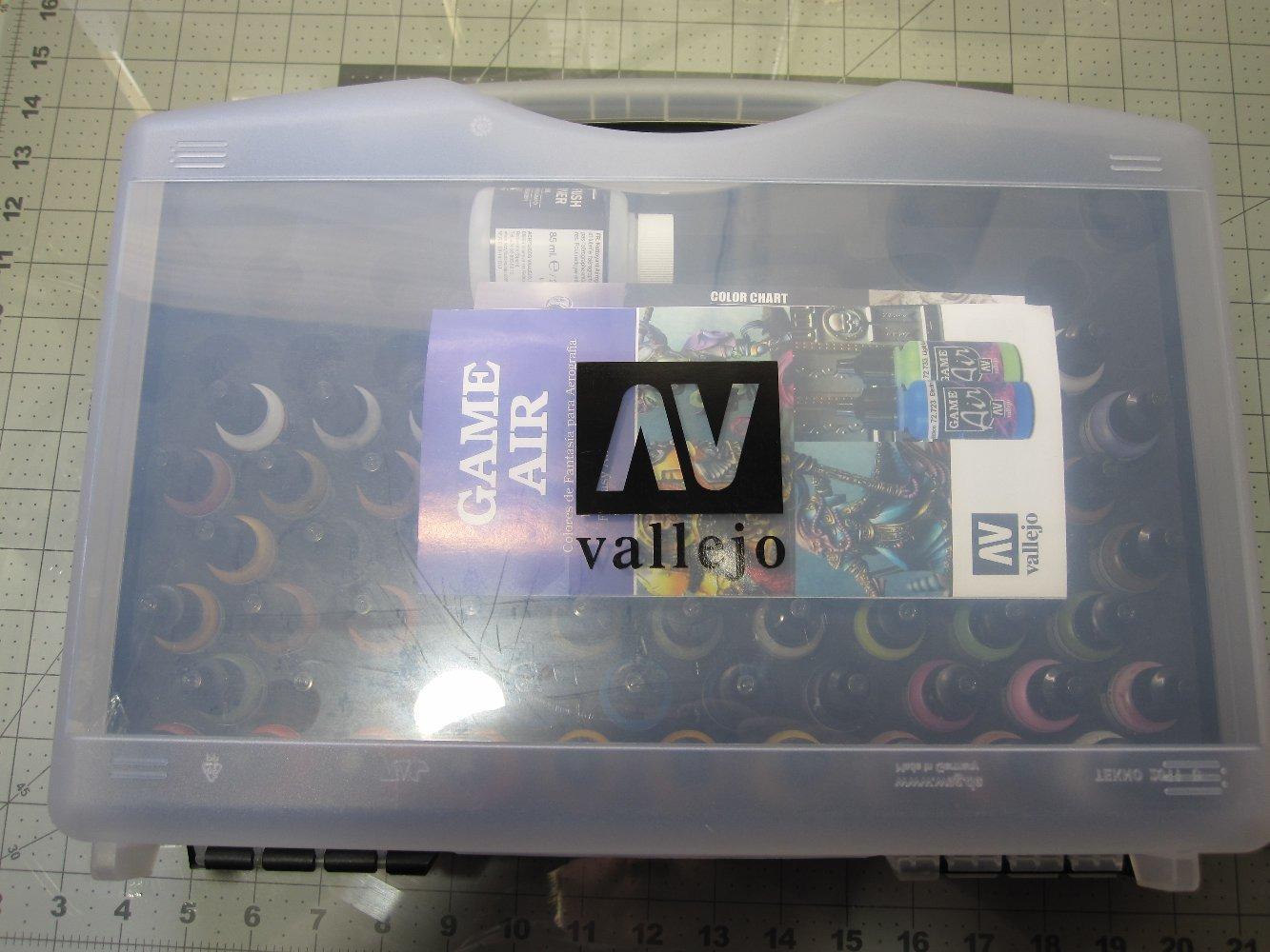 Vallejo - Game Air Range Case | Professional Premium Acrylic Paint Set | Airbrush-Ready for Fantasy, Wargames and Sci-Fi Colors Kit | Portable Hobby Storage Box | 64 bottles x 17 ml. (0.57 fl.oz) customer photo 2