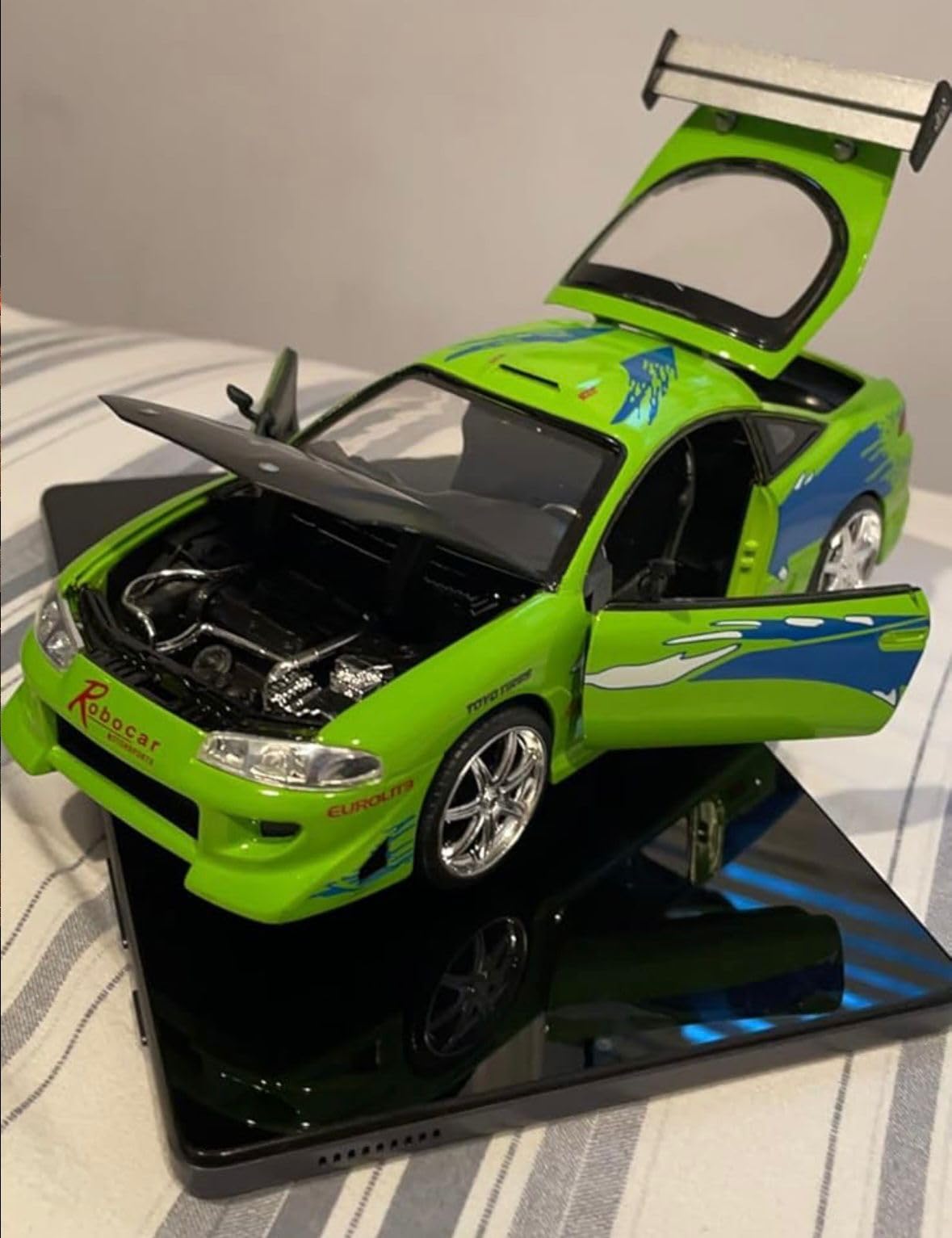 Jada Toys Fast & Furious 1:24 Brian's Toyota Supra Die-cast Car, Toys for Kids and Adults, Orange (97168) customer photo 1