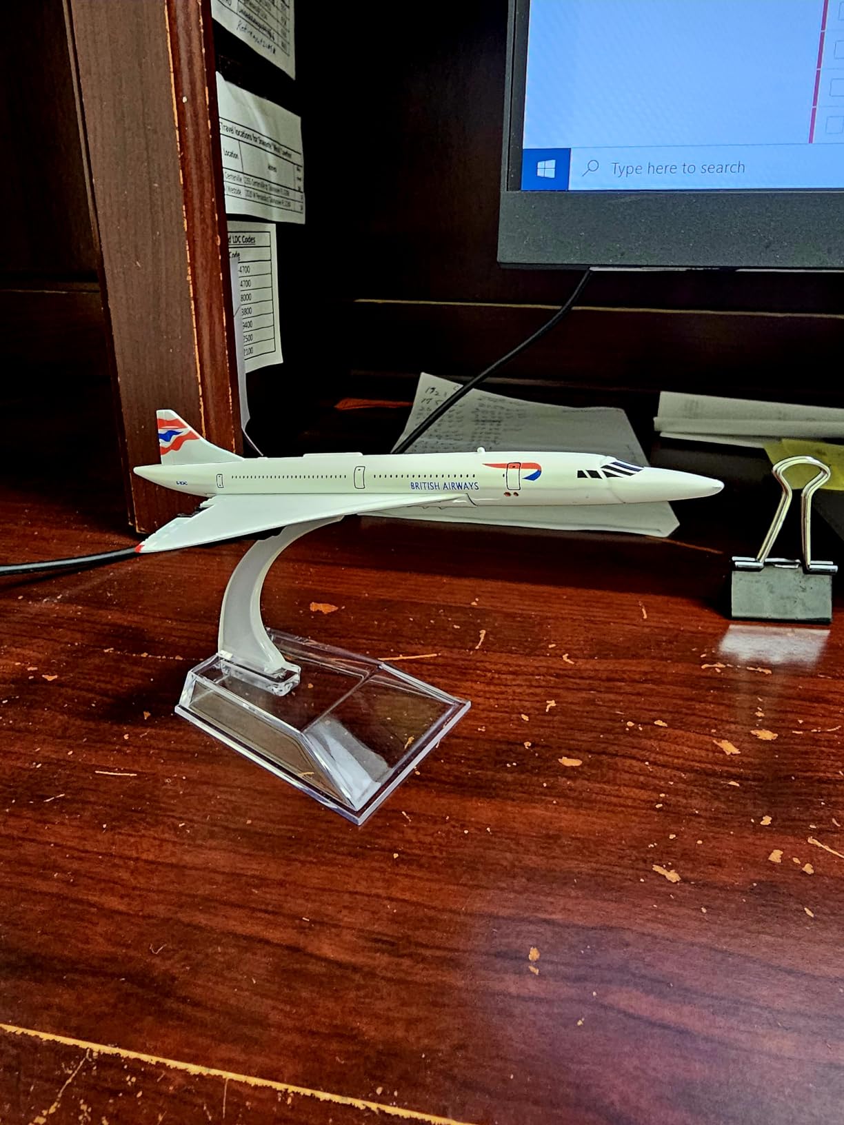 24-Hours British Airways G-BOAC Alloy Metal Souvenir Concorde Model Airplane customer photo 1