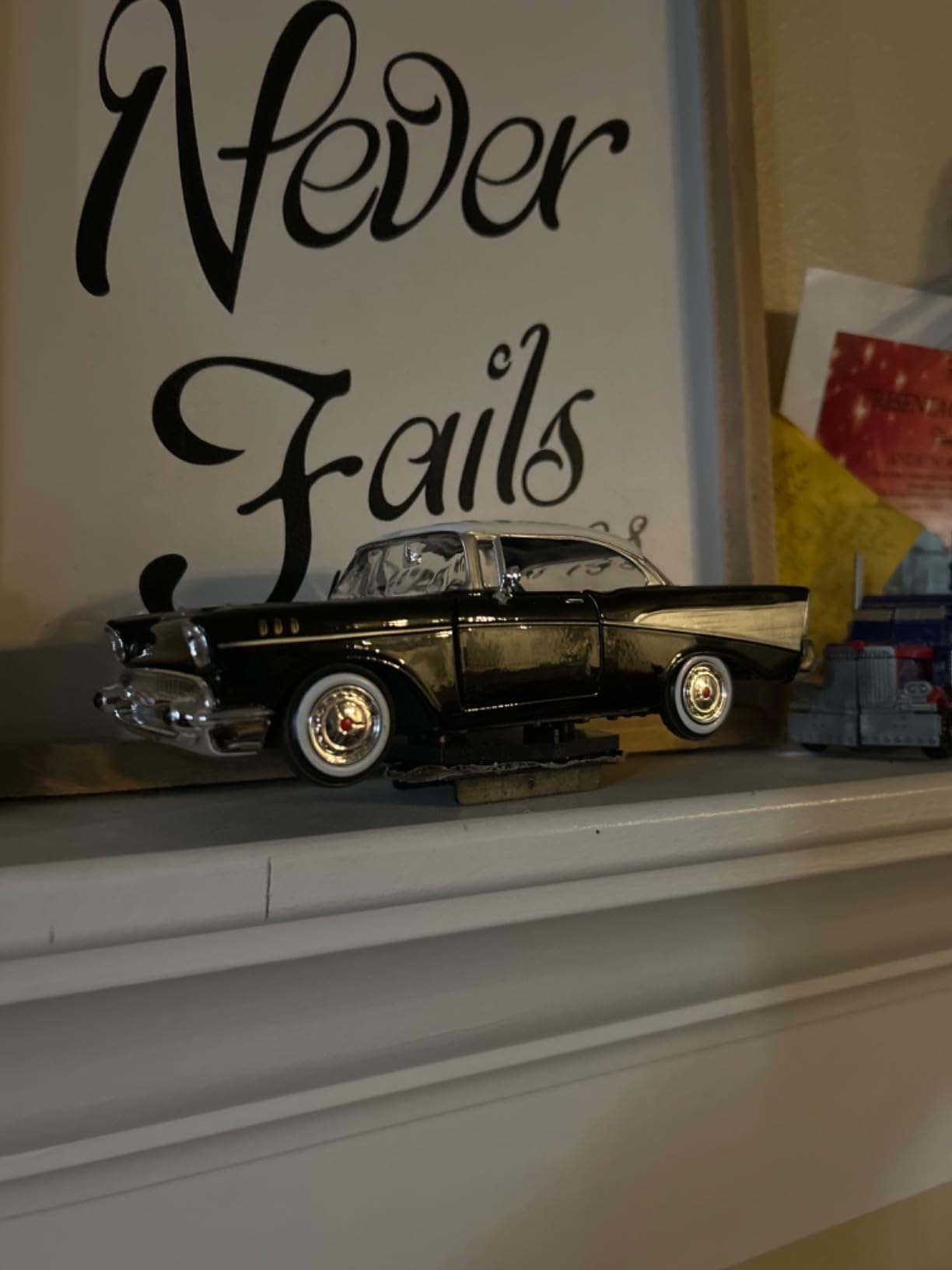 1957 Chevy Bel Air, Black - Motormax Premium American 73228 - 1/24 Scale Diecast Model Car for unisex-adult customer photo 1