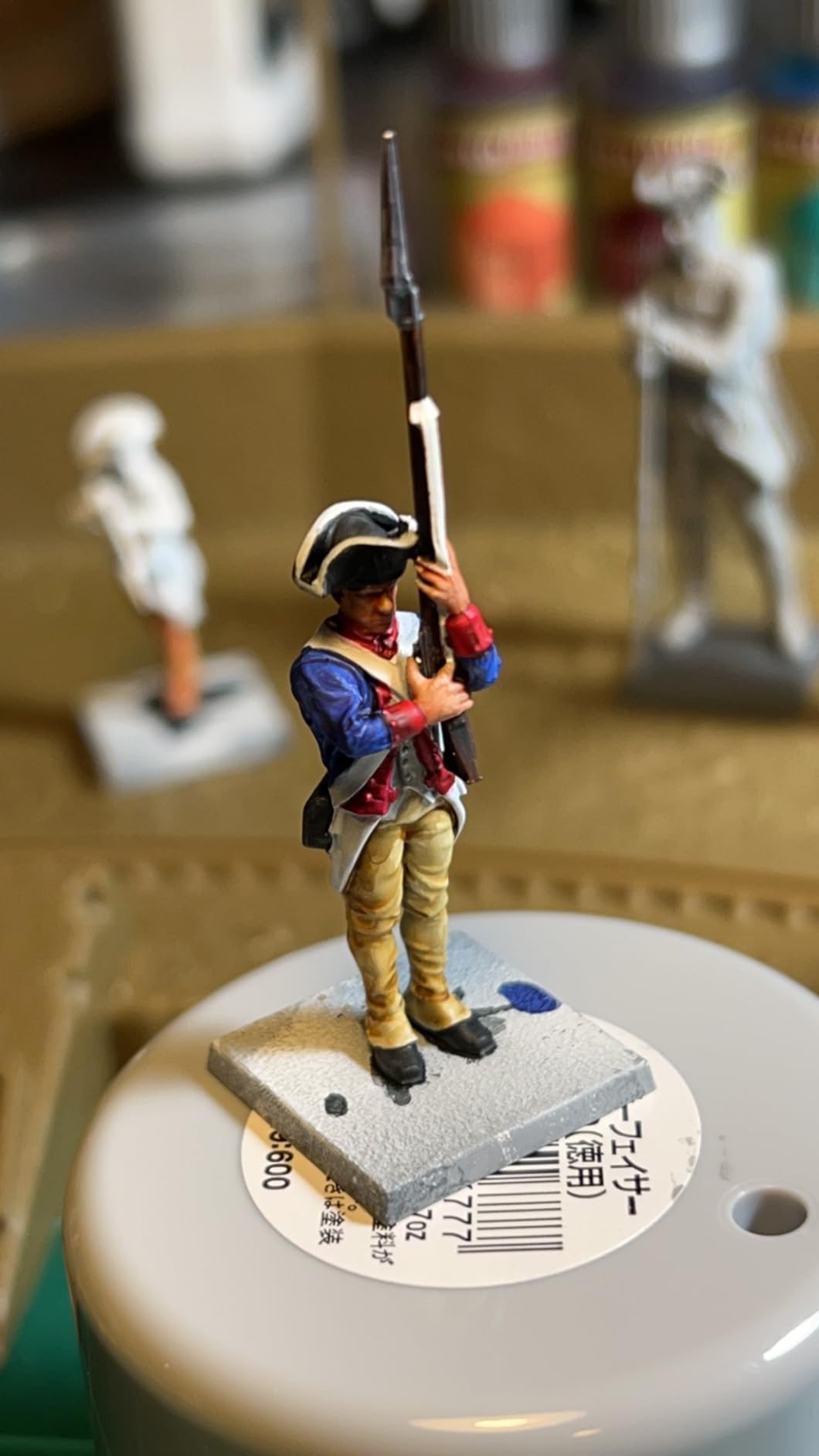 Black Powder Revolutionary War Continental Army Infantry Regiment 1:56 Tabletop Miniatures - Plastic Paintable Miniature 1700-1900 Soldiers Set, Table Top 28mm Military Minifigures for Adults customer photo 1