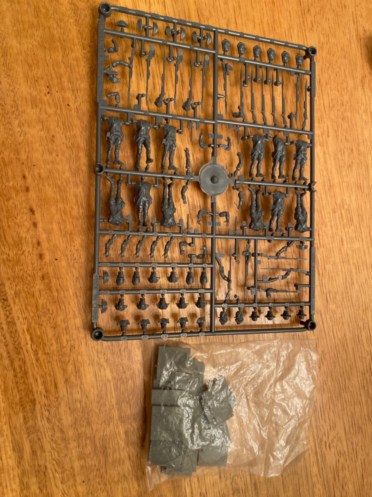 Black Powder Revolutionary War Continental Army Infantry Regiment 1:56 Tabletop Miniatures - Plastic Paintable Miniature 1700-1900 Soldiers Set, Table Top 28mm Military Minifigures for Adults customer photo 2
