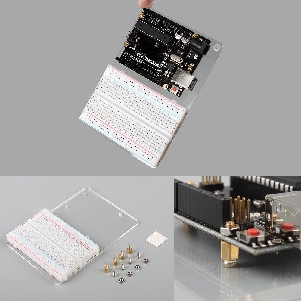 Ultimate Starter Kit with Tutorial, Breadboard Holder, Jumper Wires, Resistors, DC Motor Compatible with Arduino R3 Project Compatible with Mega 2560 Compatible with Nano customer photo 2