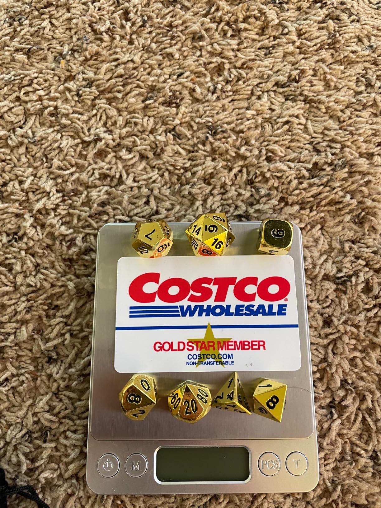Bescon Antique Copper Solid Metal Polyhedral D&D Dice Set of 7 Old Copper Metal RPG Role Playing Game Dice 7pcs Set customer photo 1