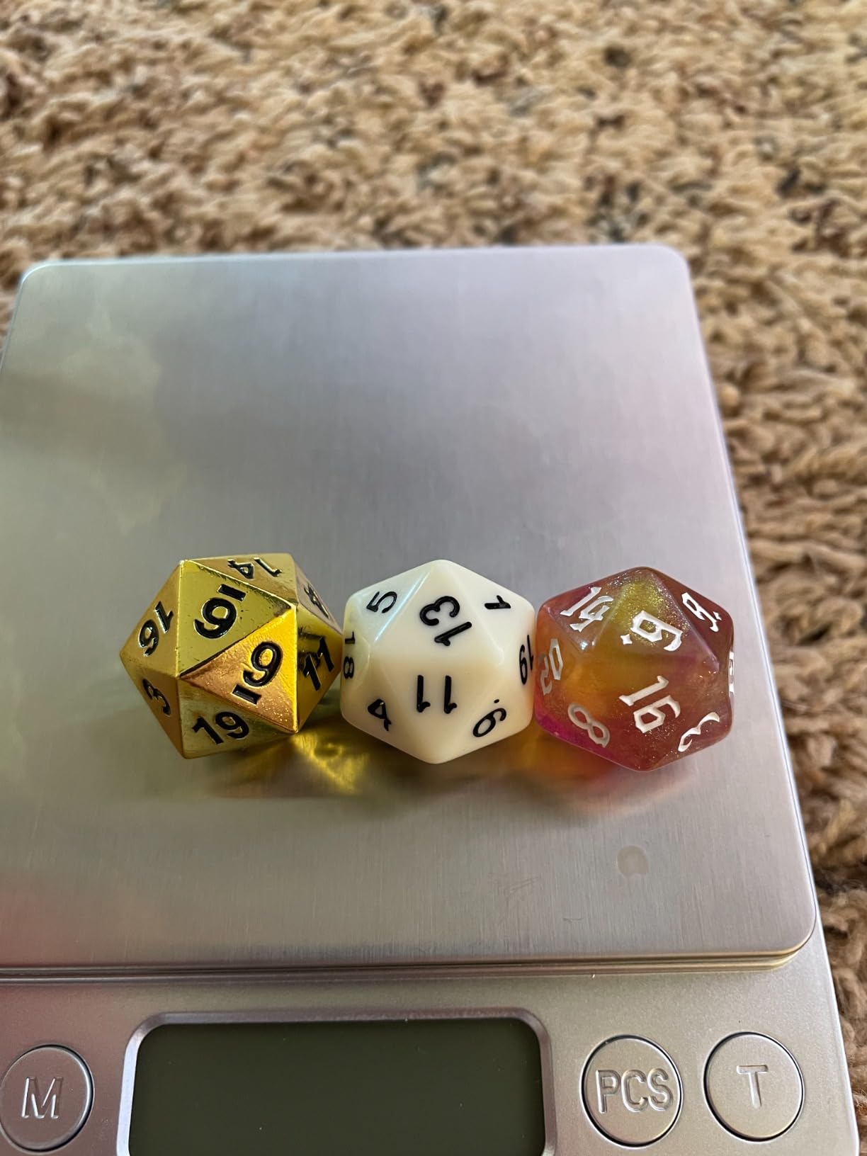 Bescon Antique Copper Solid Metal Polyhedral D&D Dice Set of 7 Old Copper Metal RPG Role Playing Game Dice 7pcs Set customer photo 2