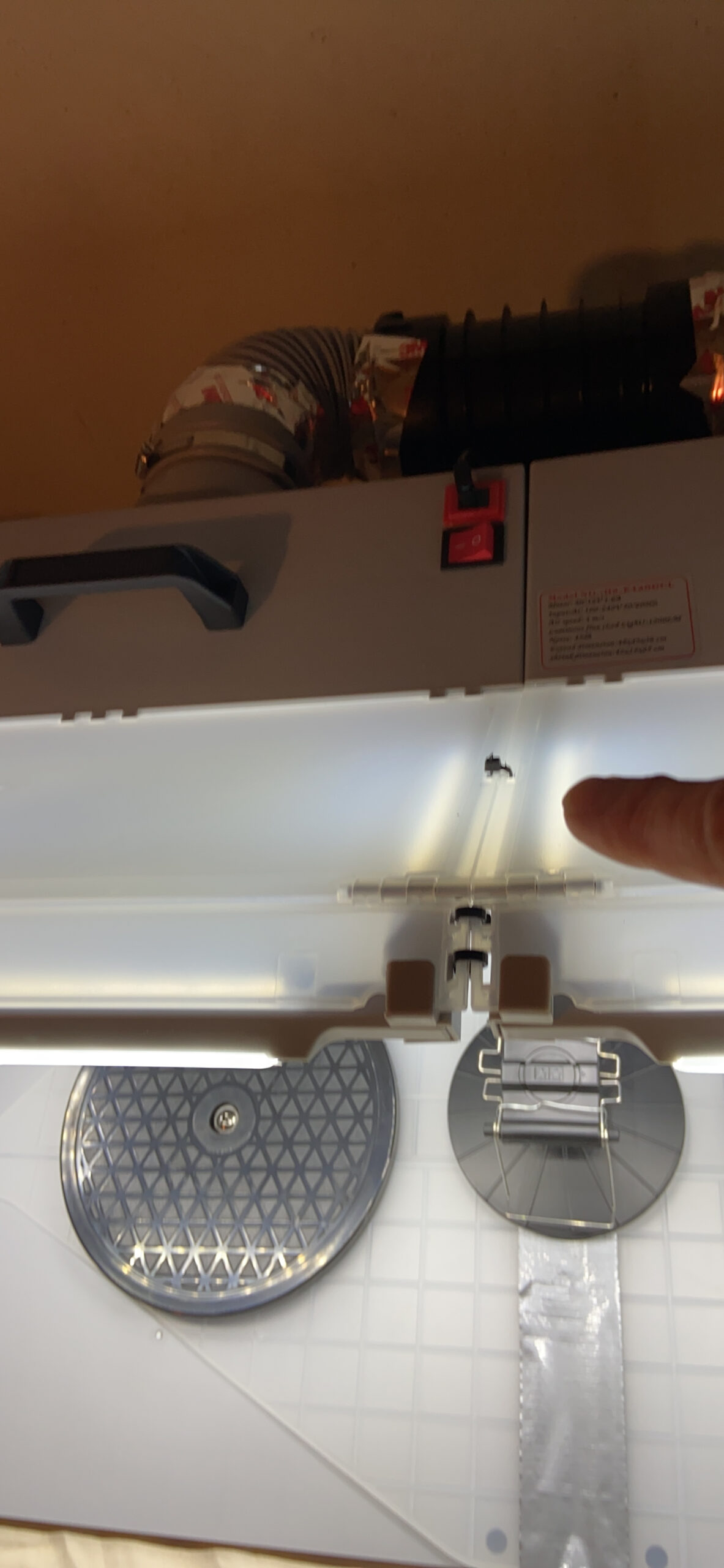 OPHIR 2 Sets of Portable Airbrush Spray Booth with 6 LED Lights, 2 Exhaust Hoses & 360° Turntables customer photo 2