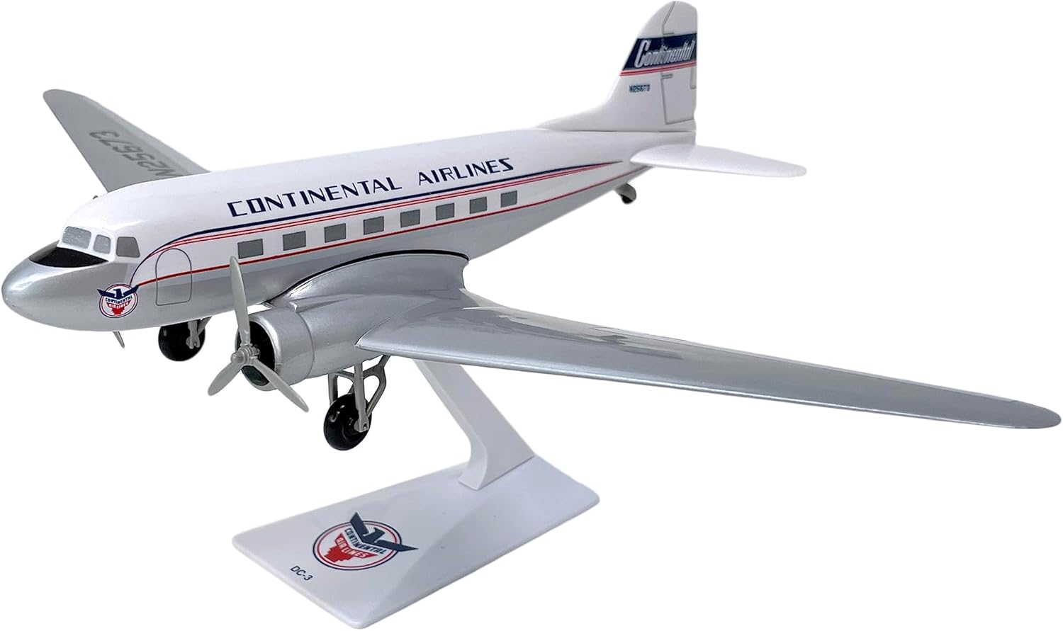 Continental DC-3 1:100 Scale Plastic Snap-Fit Model Airplane customer photo 1