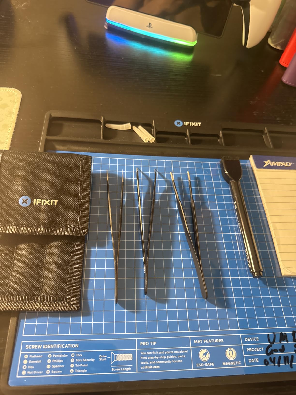 iFixit Precision Tweezers Set - Extra Fine, Angled, Blunt Tips for Electronics, Hobby, Industrial, Professional, Craft customer photo 1
