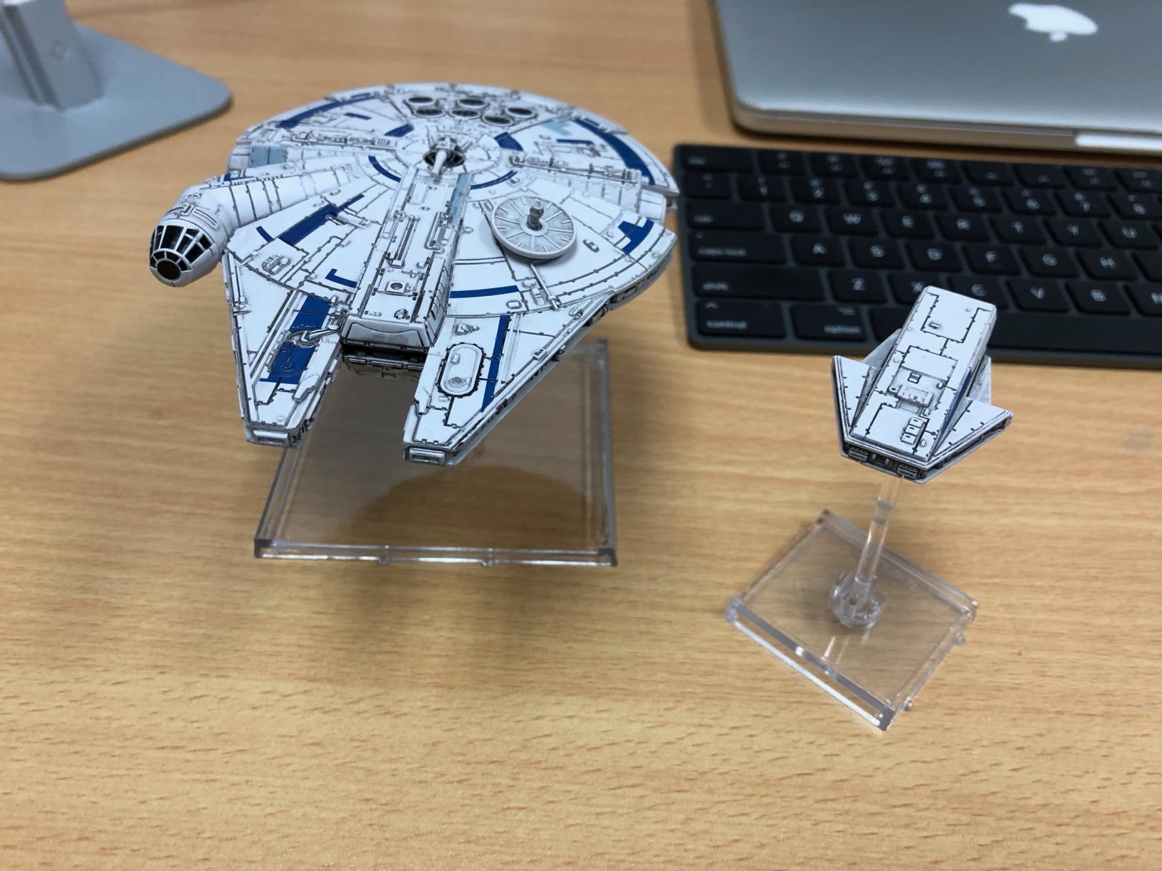 Star Wars X-Wing 2nd Edition Miniatures Game Lando's Millennium Falcon EXPANSION - Strategy Game for Kids & Adults, Ages 14+, 2 Players, 30-45 Minute Playtime, Made by Atomic Mass Games customer photo 1