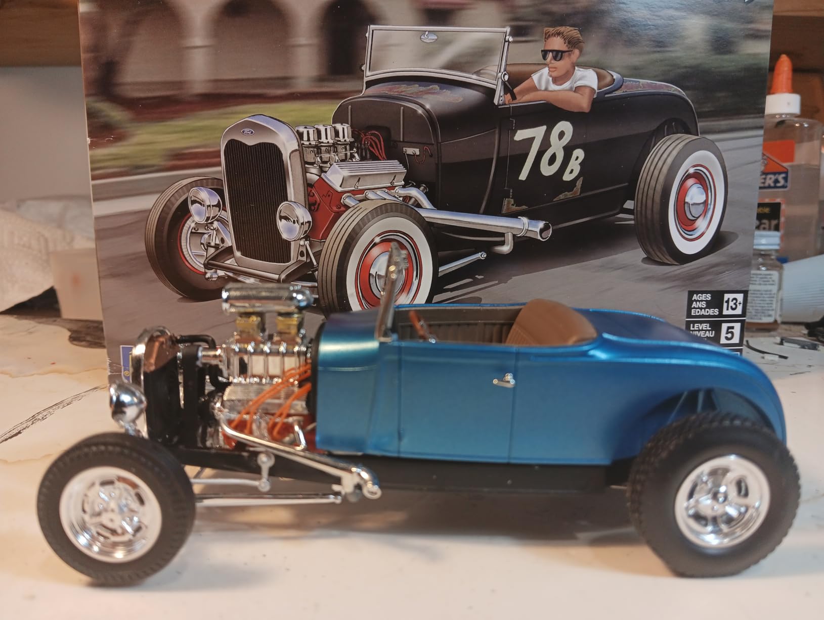 Revell 85-4463 1929 Model A Roadster 1:25 Scale 149-Piece Skill Level 5 Model Car Building Kit customer photo 1