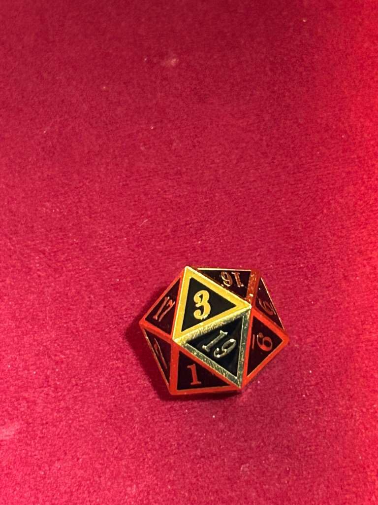 DNDND Metal Dice Set D&D, 7 die Metallic Polyhedral Dice Set with Gift Metal Box and Gold Number for DND Dungeons and Dragons Role Playing Games (Black and Gold) customer photo 1