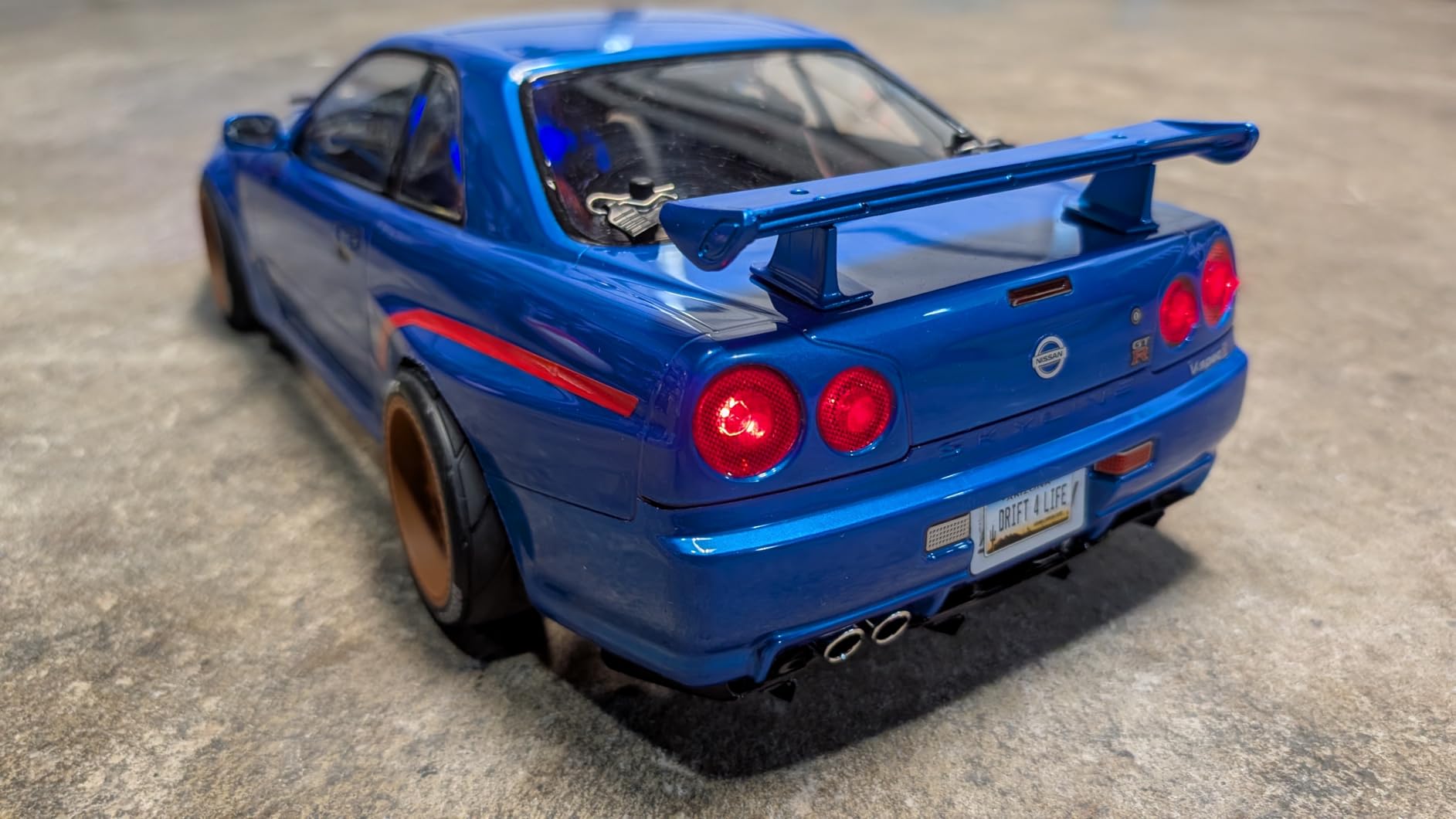 Goolsky Killerbody 48716 (R34) Finished Body Shell Frame for 1/10 Electric Touring RC Racing Car DIY (Blue) customer photo 1