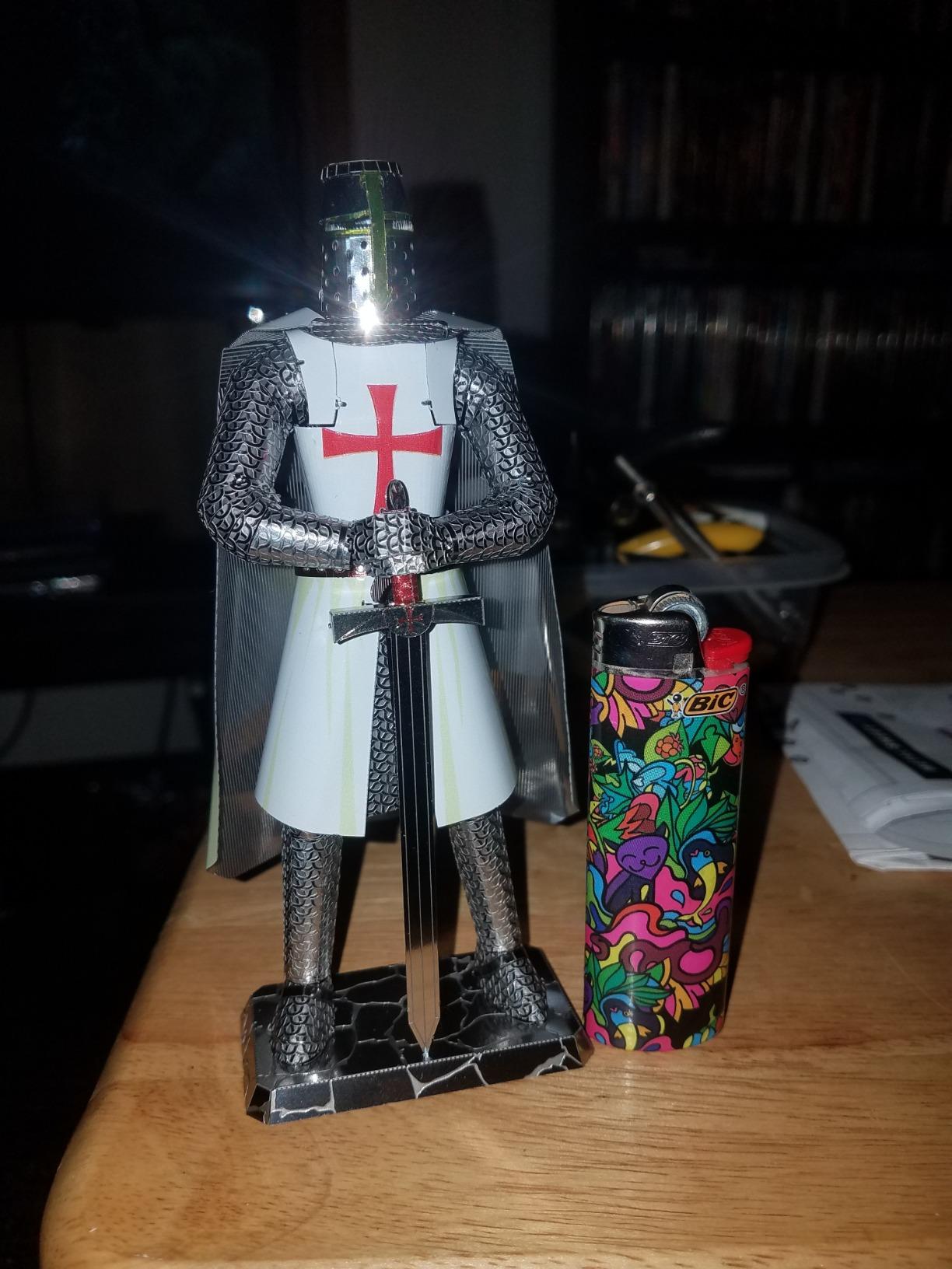 Fascinations Metal Earth Premium Series Templar Knight 3D Metal Model Kit customer photo 2