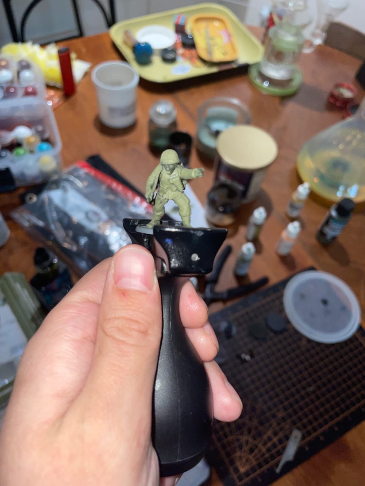 Warlord Bolt Action US Airborne Starter Army 1:56 Tabletop Miniatures - Plastic Paintable Miniature WWII Soldiers Set, Unpainted Table Top 28mm Military Minifigures for Adults - Gaming Figurines Pack customer photo 1