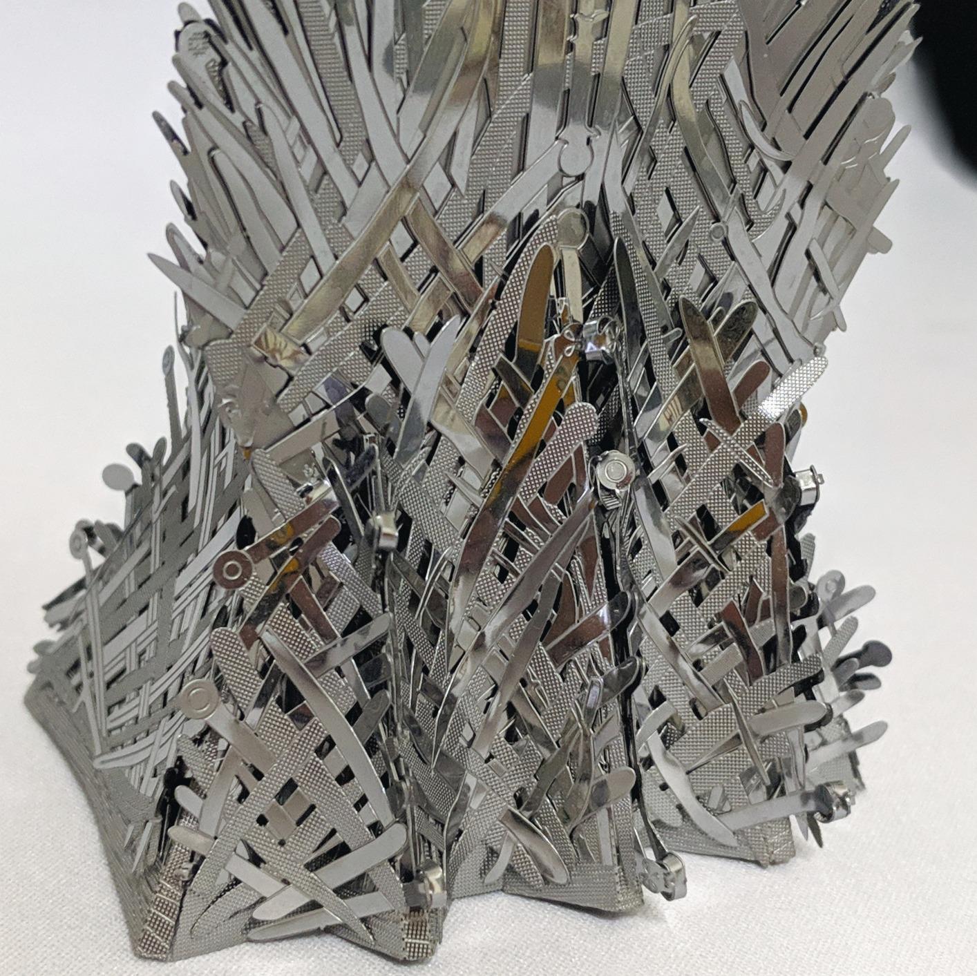 Fascinations Metal Earth ICONX Game of Thrones Iron Throne 3D Metal Model Kit customer photo 2