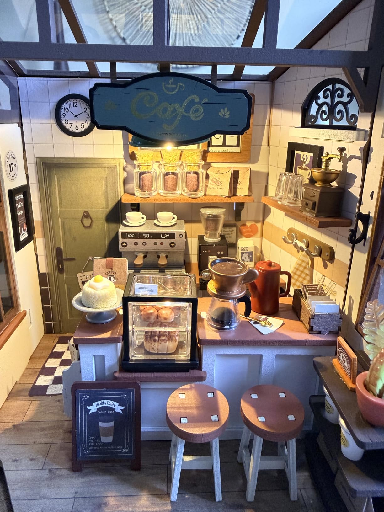RoWood DIY Miniature Dollhouse Kit, 1:24 Scale Tiny House Building Kits - Sam's Study customer photo 2