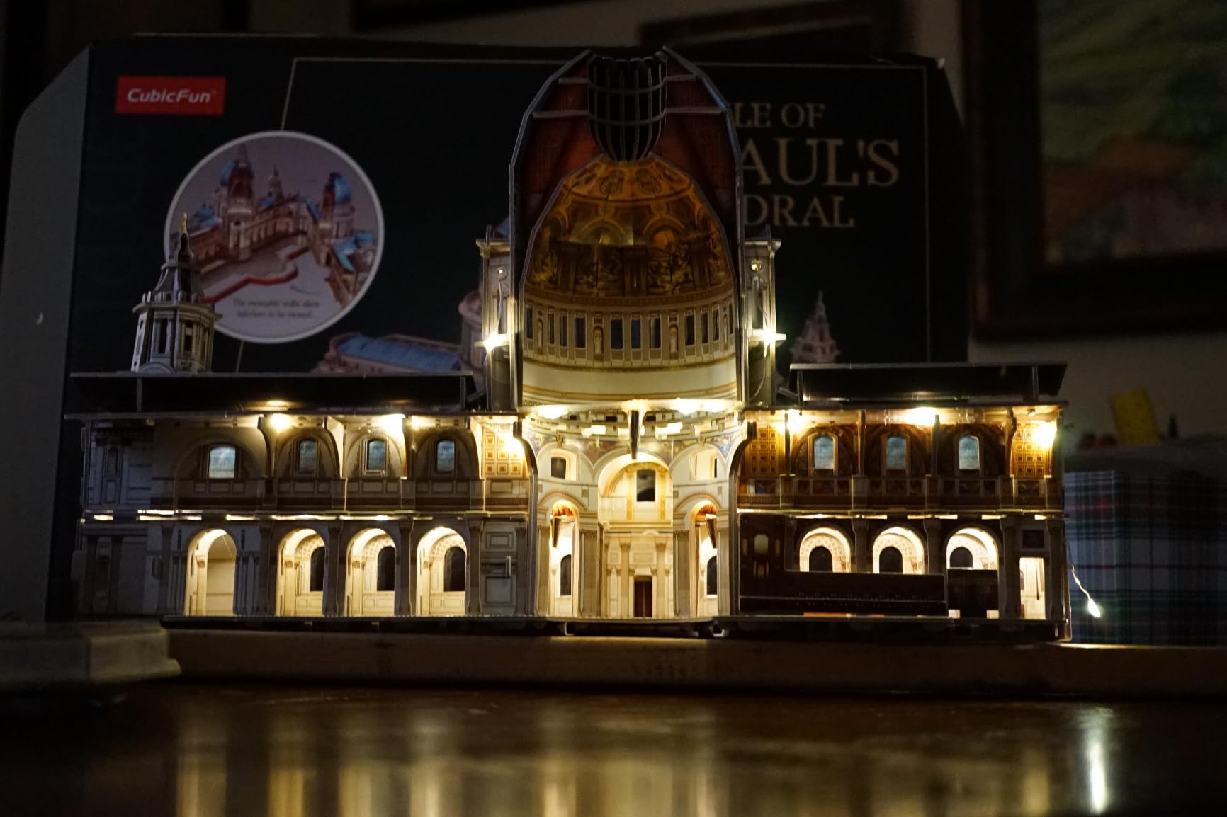 CubicFun 3D Puzzle - Large Saint Paul's Cathedral 3D Puzzles for Adults - Half-Opening Architecture, Enjoy Interior Views - Anniversary Wedding Souvenir Birthday Valentine Gifts - 643 Pieces customer photo 1