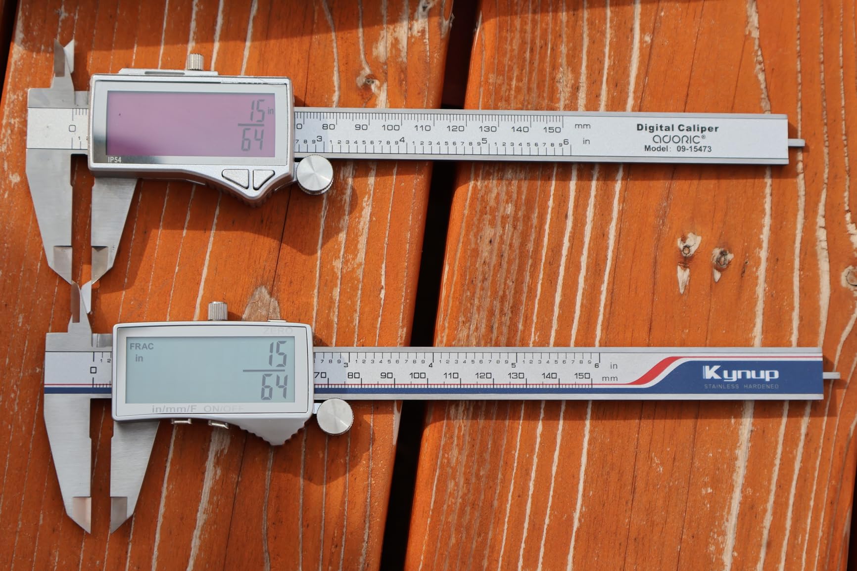 Kynup Digital Caliper, Caliper Measuring Tool Outside Micrometer, Vernier Dial Caliper, 6 Inch Caliper DIY Tool, Stainless Steel, IP54 Splash Proof, Inch Metric Fraction Switch, Large LCD Screen customer photo 2