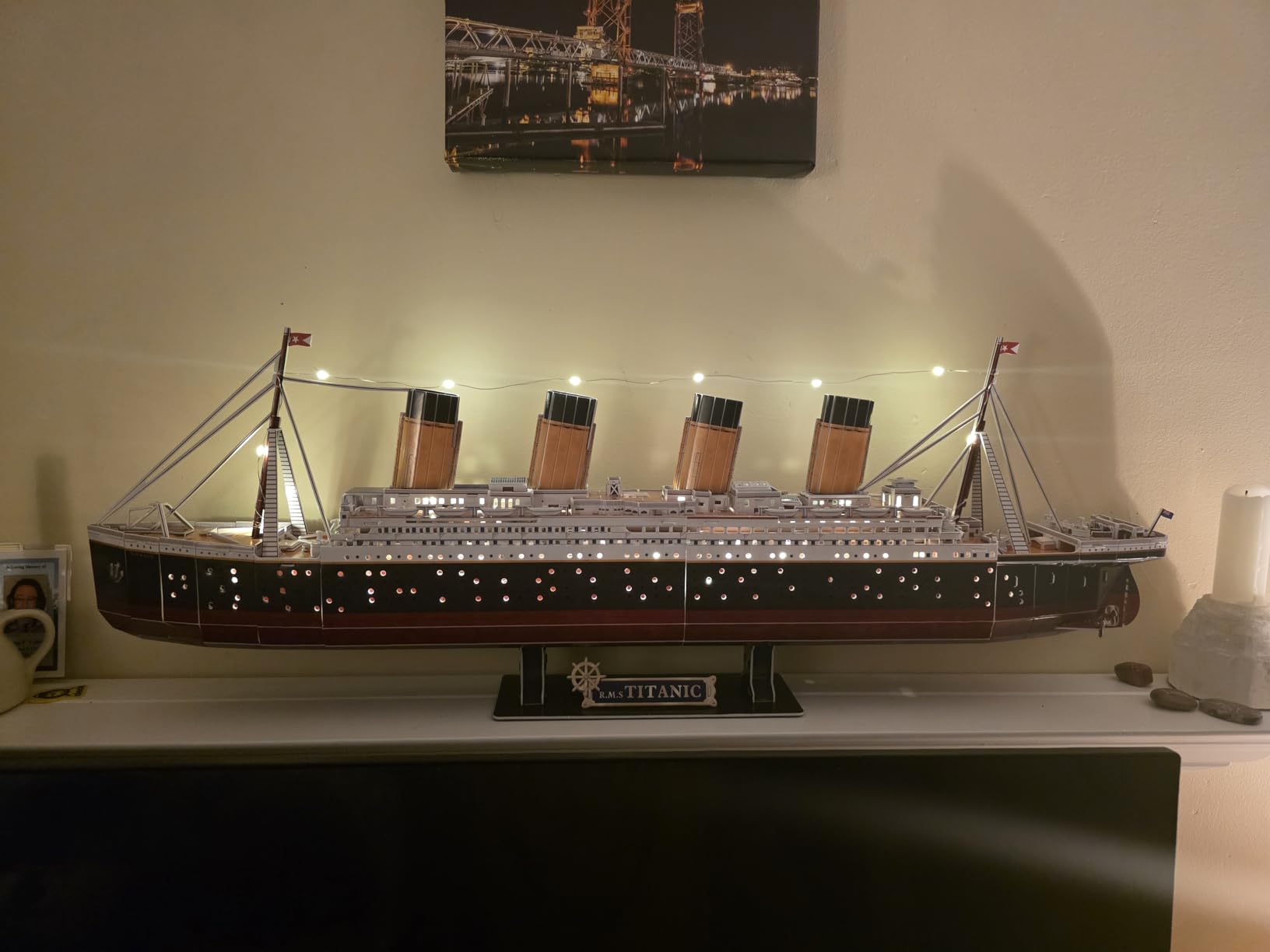CubicFun 3D Puzzles for Adults - LED Titanic 35'' Large Ship customer photo 1