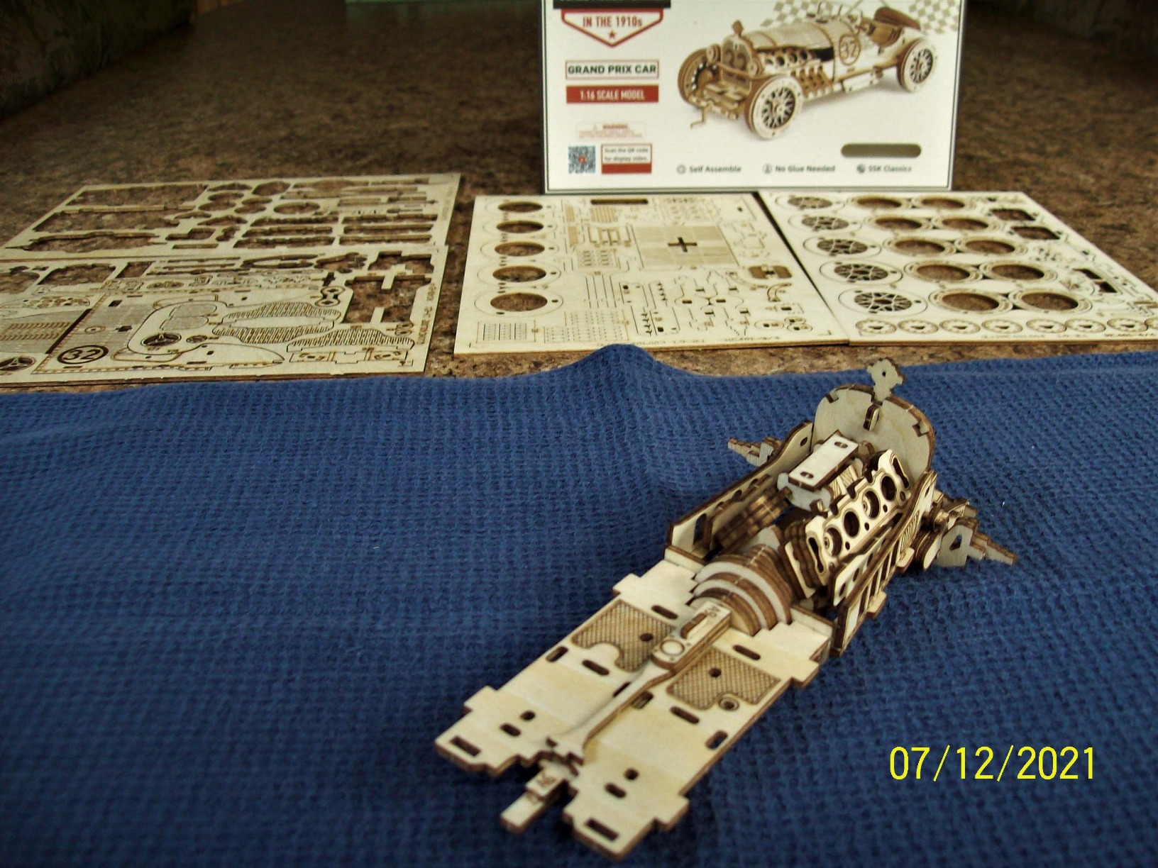 3D Wooden Puzzle for Adults - Mechanical Car Model Kits - Brain Teaser Puzzles - Vehicle Building Kits - Unique Gift for Adults on Birthday/Christmas Day (1:16 Scale) (MC401-Grand Prix Car) customer photo 1