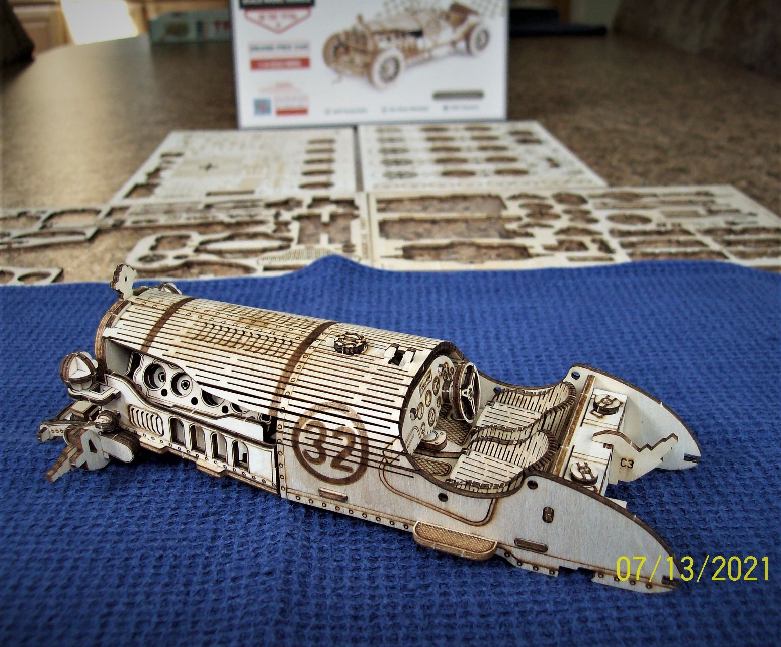 3D Wooden Puzzle for Adults - Mechanical Car Model Kits - Brain Teaser Puzzles - Vehicle Building Kits - Unique Gift for Adults on Birthday/Christmas Day (1:16 Scale) (MC401-Grand Prix Car) customer photo 2