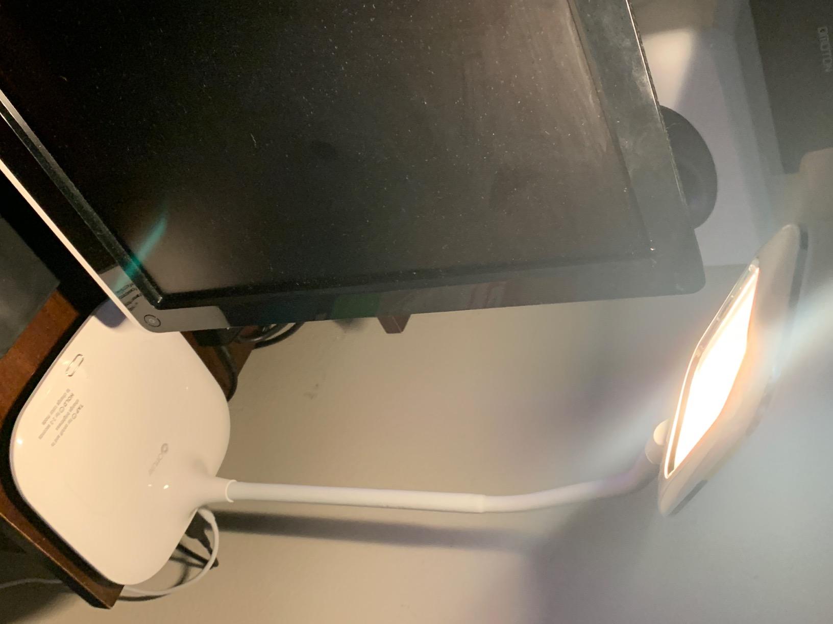 OttLite Prevention LED Desk Lamp with Wireless Charging - Designed to Reduce Eyestrain - Adjustable Flexible Neck, 3 Color Modes & Touch Controls customer photo 1