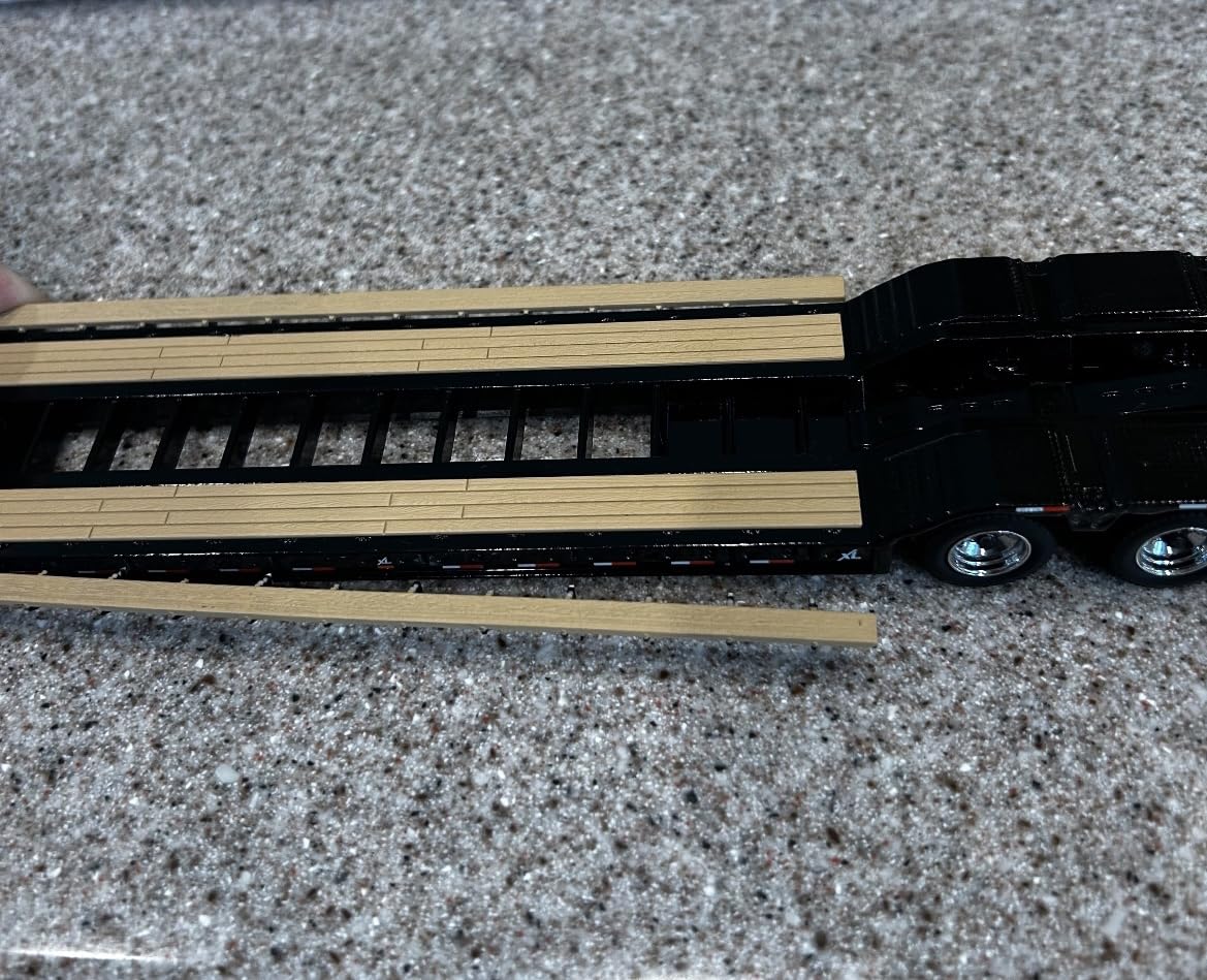 Diecast Masters Kenworth T880 SFFA Tractor Truck - Red | Day Cab with XL 120 Low-Profile HDG Trailer | Outrigger Style with Jeep & 2 Boosters | 1:50 Scale Model Semi Trucks | Diecast Model 71061 customer photo 2