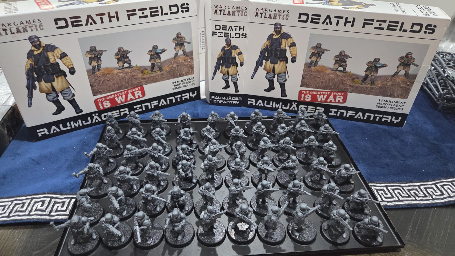 Death Fields - Raumjäger Infantry (24 Figures) Multi-Part Hard Plastic (HIGH Impact POLYSTYRENE) 28MM Figures customer photo 1