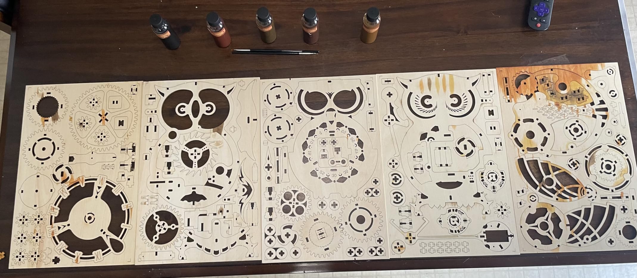 ROKR 3D Wooden Puzzles for Adults Owl Clock - Mechanical Model Building Kit DIY Hobbies for Men Women 161PCS Clock Puzzle Creative Craft Gift Home Decor for Family customer photo 1