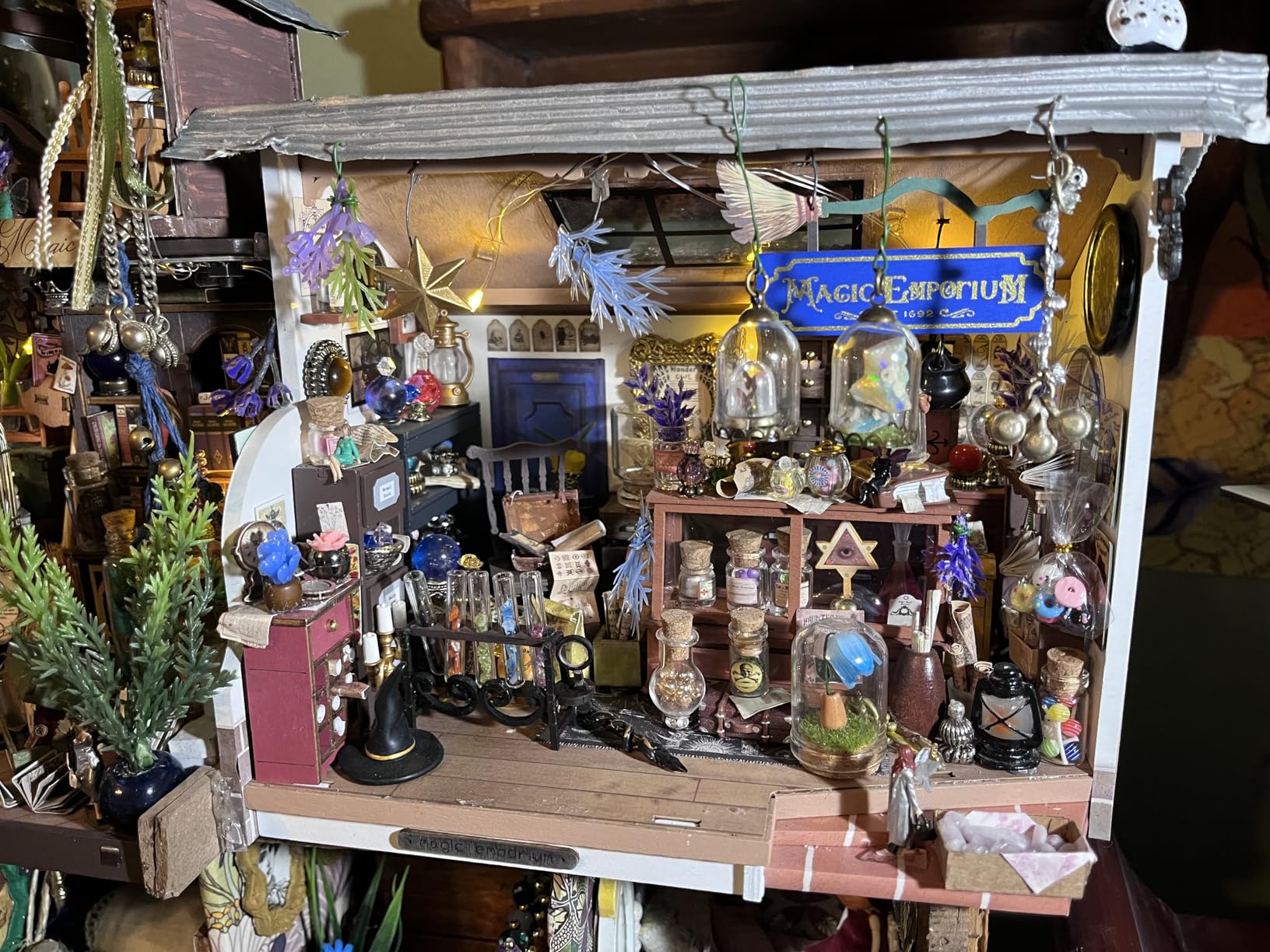 DIY Miniature House Kit Flower Shop, Tiny House Kit for Adults to Build, Mini House Making Kit with Furniture, Halloween/Christmas Decorations/Gifts for Family and Friends(Emily's Flower Shop) customer photo 1
