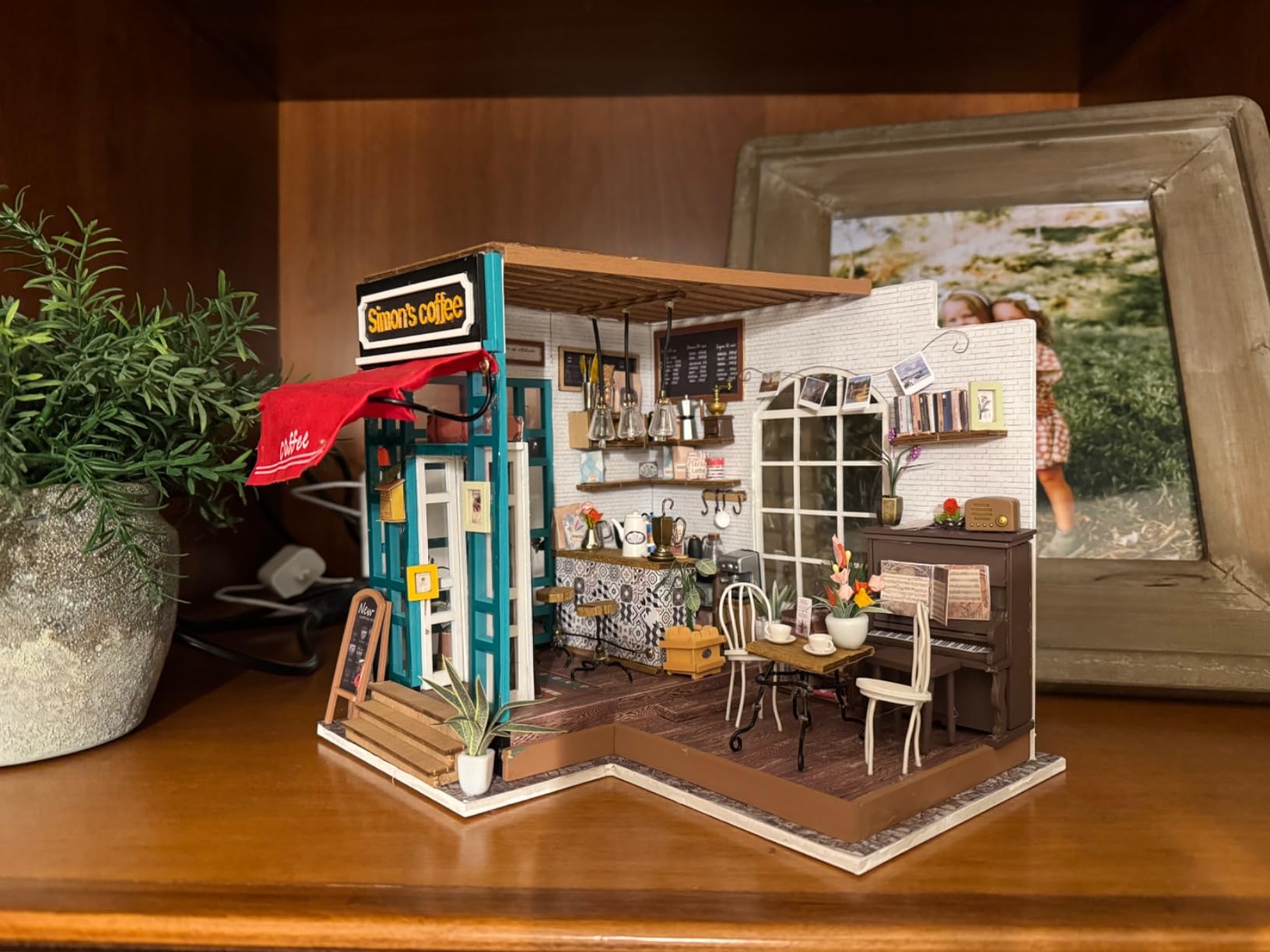 DIY Miniature House Kit Flower Shop, Tiny House Kit for Adults to Build, Mini House Making Kit with Furniture, Halloween/Christmas Decorations/Gifts for Family and Friends(Emily's Flower Shop) customer photo 2