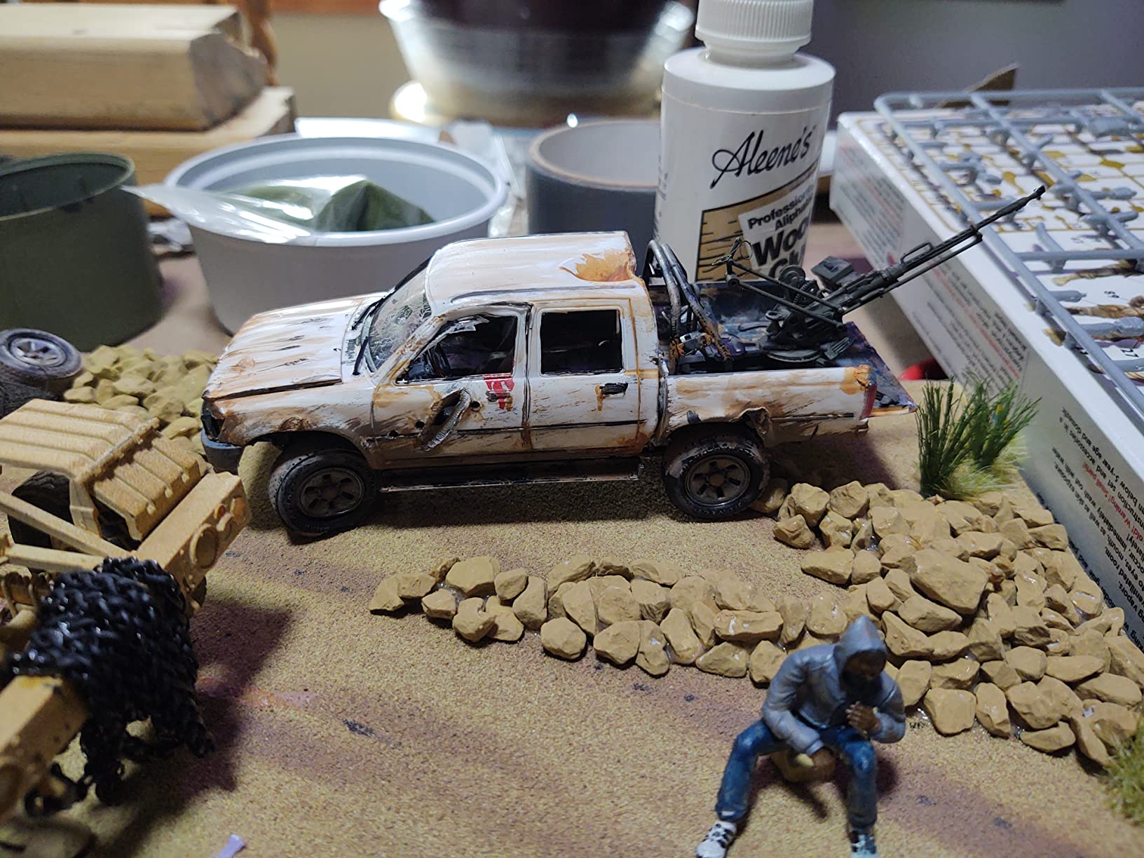 Meng 1/35 Scale Pick UP w/ZPU-1 - Plastic Model Building Kit # VS-001 customer photo 1