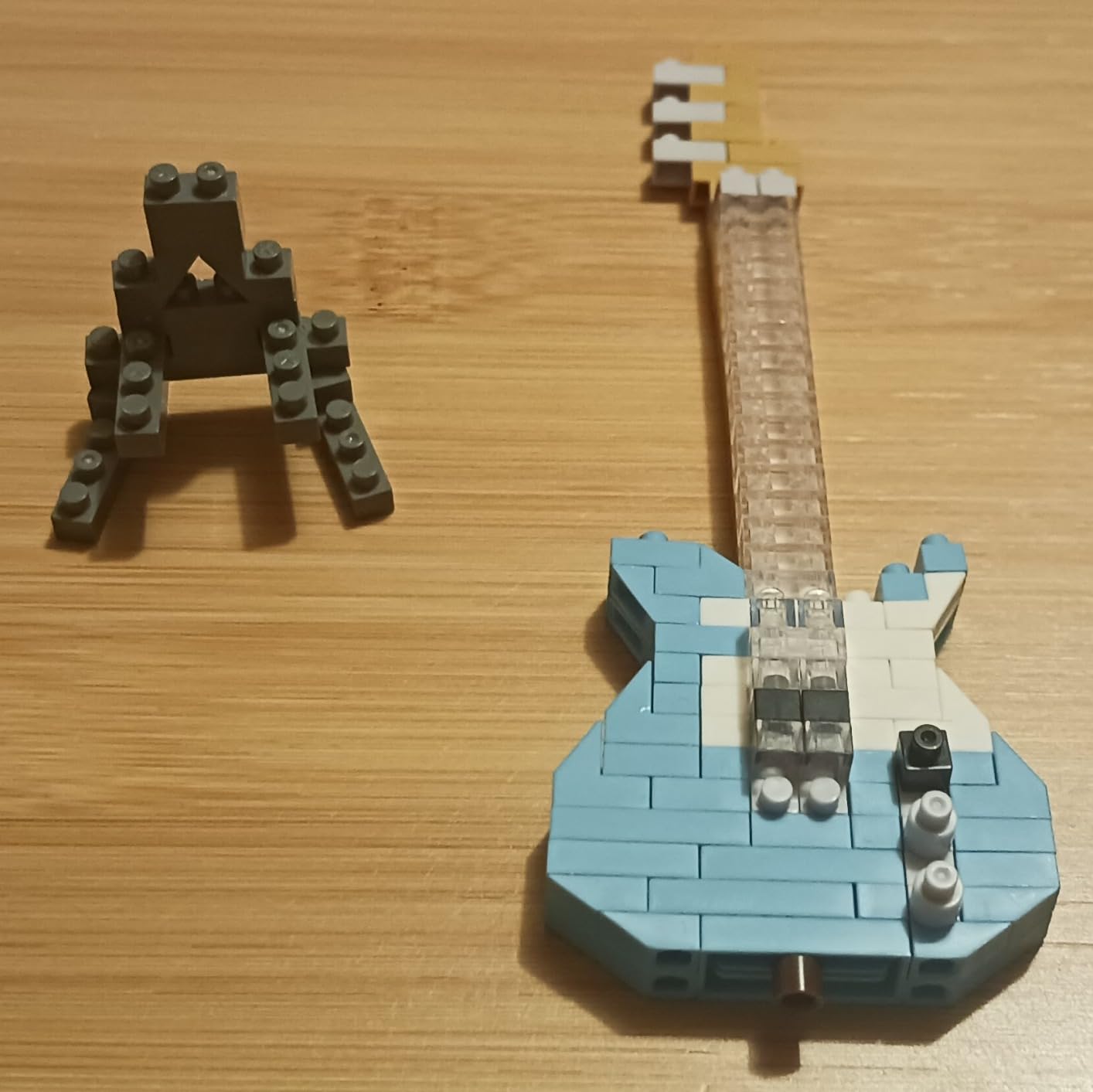 nanoblock - Instruments - Electric Guitar Pastel Blue, Collection Series Building Kit customer photo 2