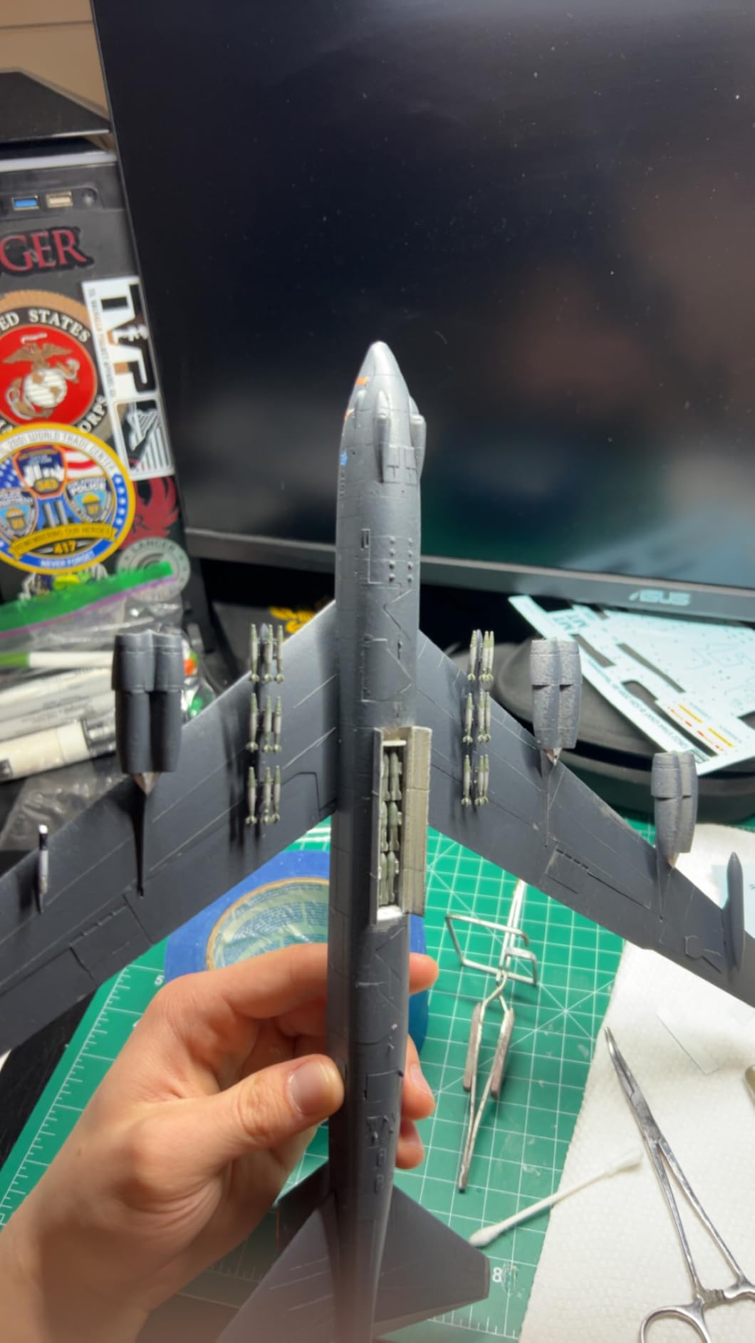 Academy Models ACA12622 1:144 USAF B-52H Stratofortress '20th BS Buccaneers' Model Building Kit customer photo 2