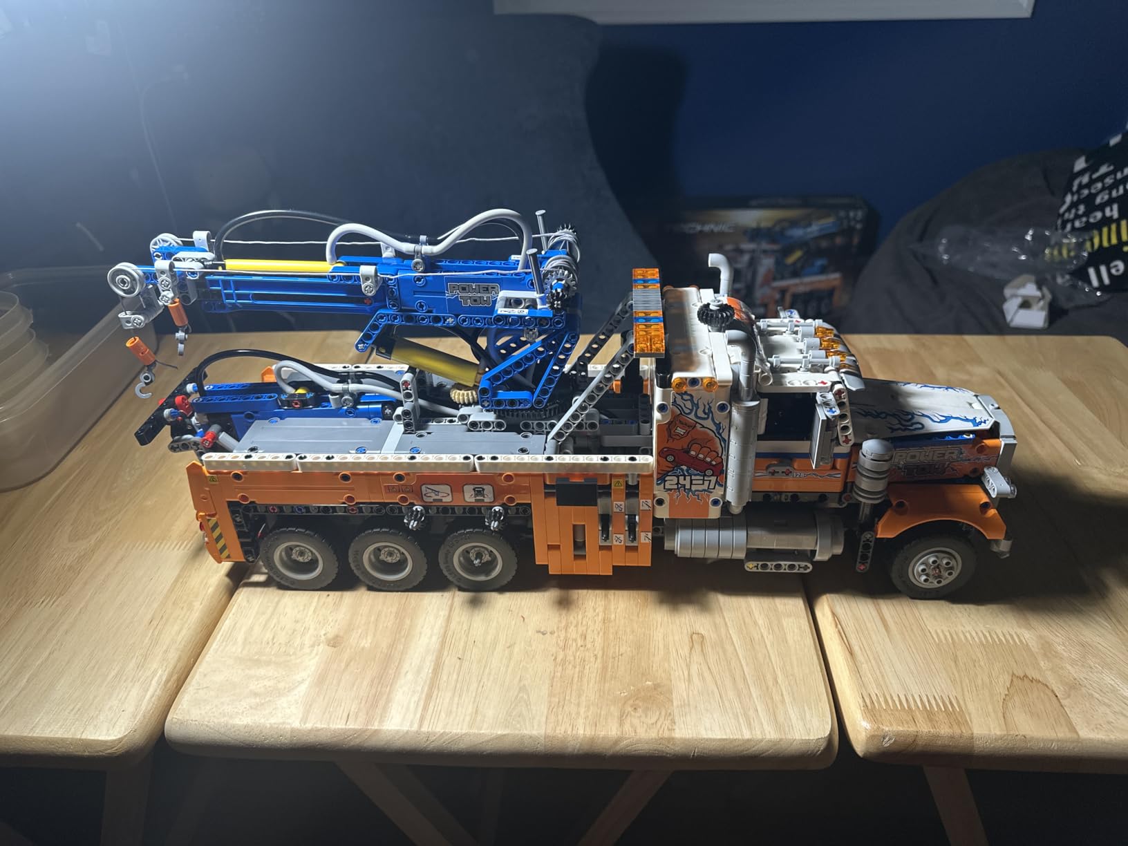 LEGO Technic Heavy-Duty Tow Truck 42128 with Crane Toy Model Building Set, Engineering for Kids Series customer photo 1