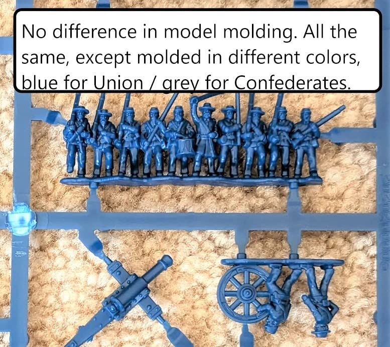 Warlord Black Powder Epic Battles American Civil War Confederate Brigade Tabletop Miniatures - Plastic Paintable Miniature 1700-1900 Soldiers Set, Table Top 28mm Military Minifigures for Adults customer photo 1