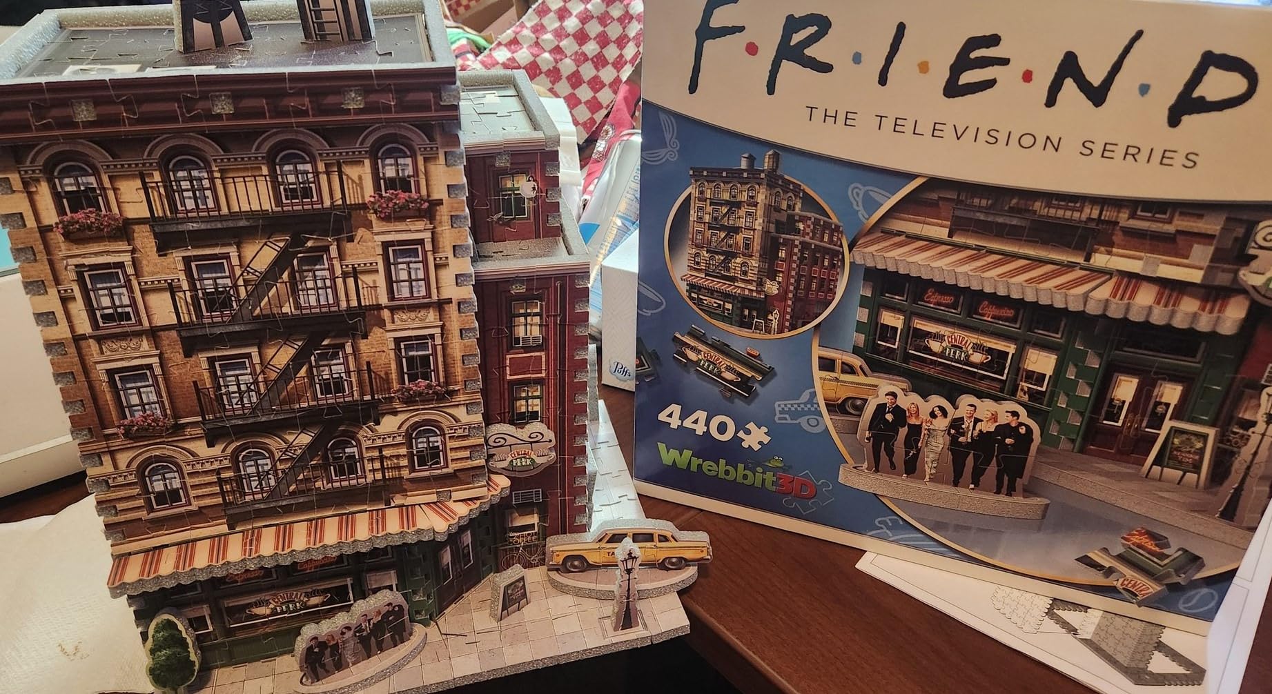 Wrebbit3D Friends 3D Puzzle Model of Central Perk | 440 Real Jigsaw Puzzle Pieces | Build The Iconic Cafe from The Hit TV Series customer photo 1