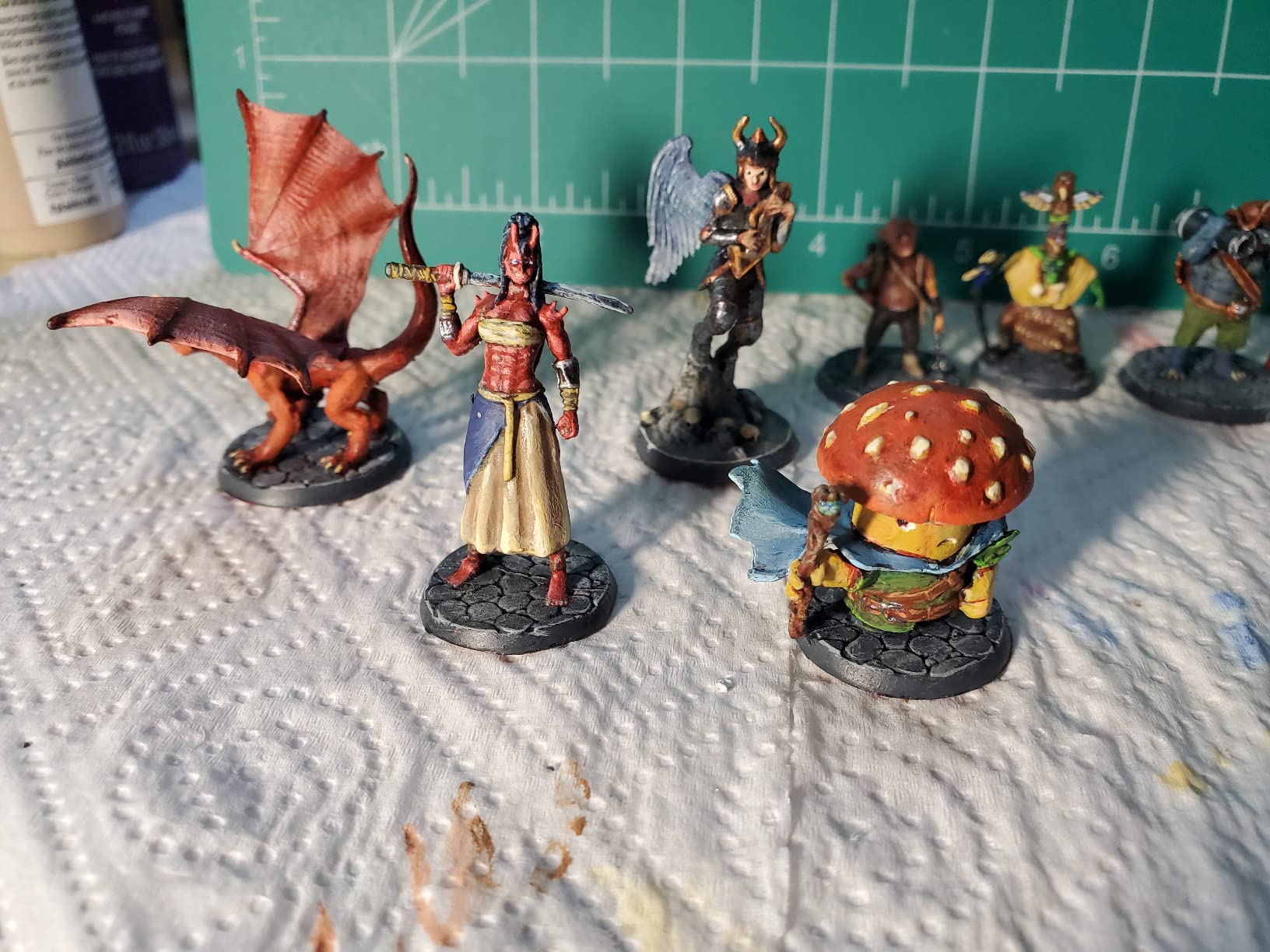 Wildspire Fantasy Monsters & Bookish Dragon for DND Miniatures Unpainted Bulk 28mm-32mm Dungeons & Dragons Minis Pathfinder Figures Fantasy Unpainted Tabletop RPG Miniature Starter Set for D&D customer photo 2