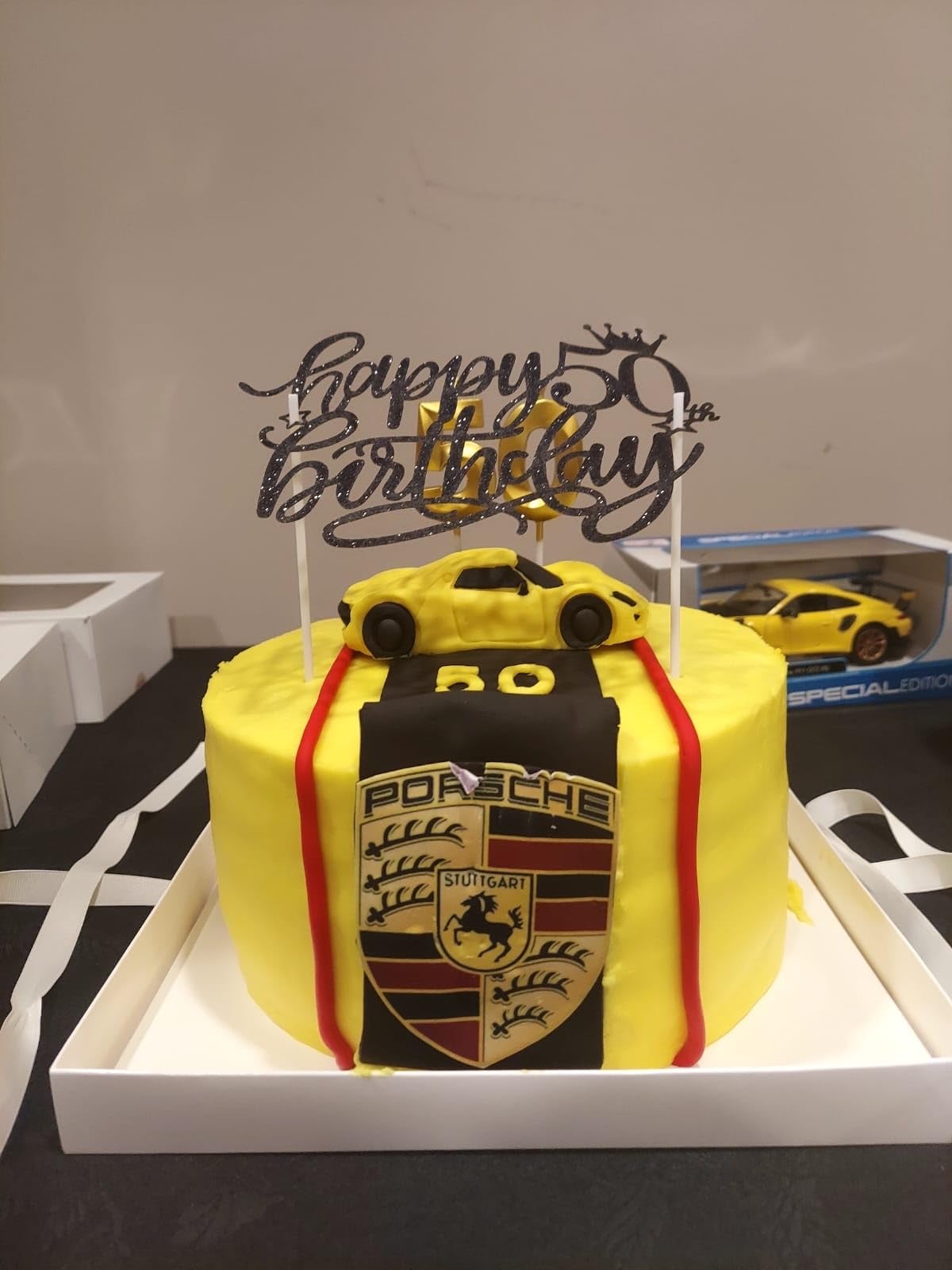 Minichamps x Premium Hobbies 911 991.2 Racing Yellow GT2 RS 1:43 Diecast Car 413067238 customer photo 1