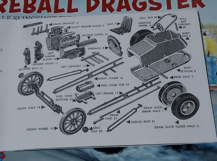 Fireball Slingshot Dragster 1/25 Scale Plastic Model kit Made in The USA Atlantis customer photo 2