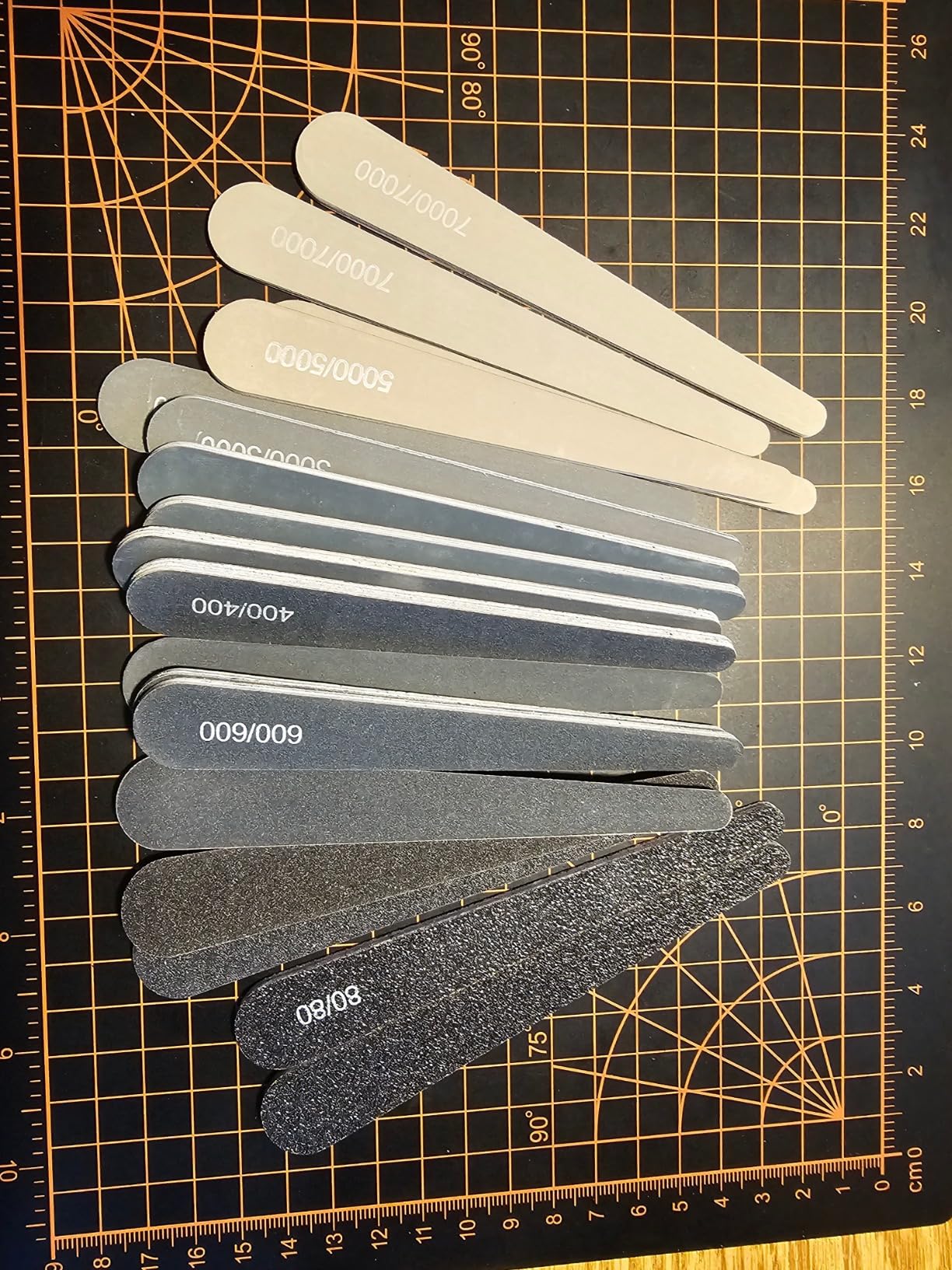 Honoson 20 Pcs Sanding Sticks for Plastic Models 3D Print Polishing Sticks Assorted Metal and Wood Sanding Tools Accessory for Model Craft Amateur Beginner (Low Grits Rating, Water Drop Style) customer photo 2