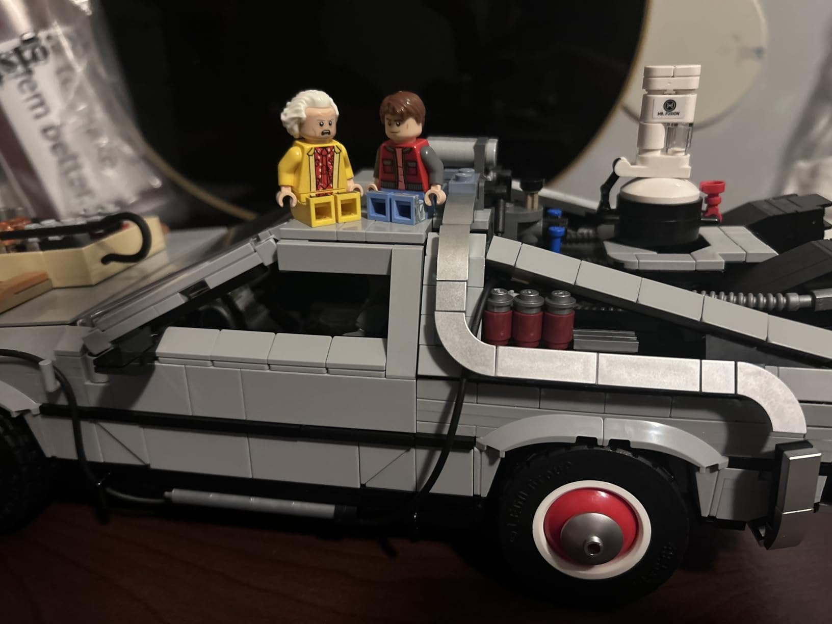LEGO Icons Back to the Future Time Machine 10300, Model Car Building Kit Based on the Delorean customer photo 2