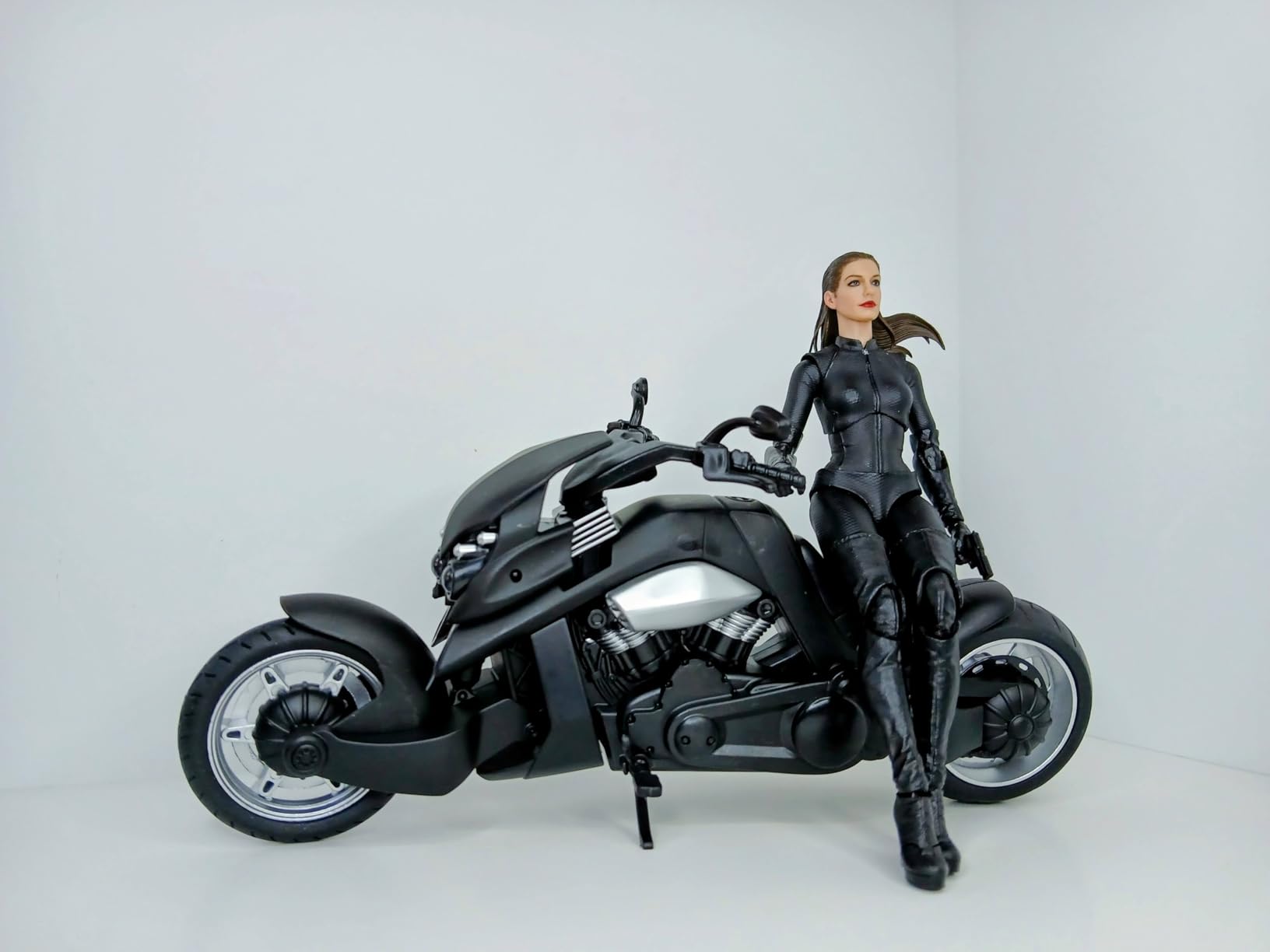BDTCTK Compatible for 1:12 Kawasaki Ninja H2R DieCast Model, Suspension and Free Roller, Toy Car, Motorcycle Collection, Gift Black customer photo 1
