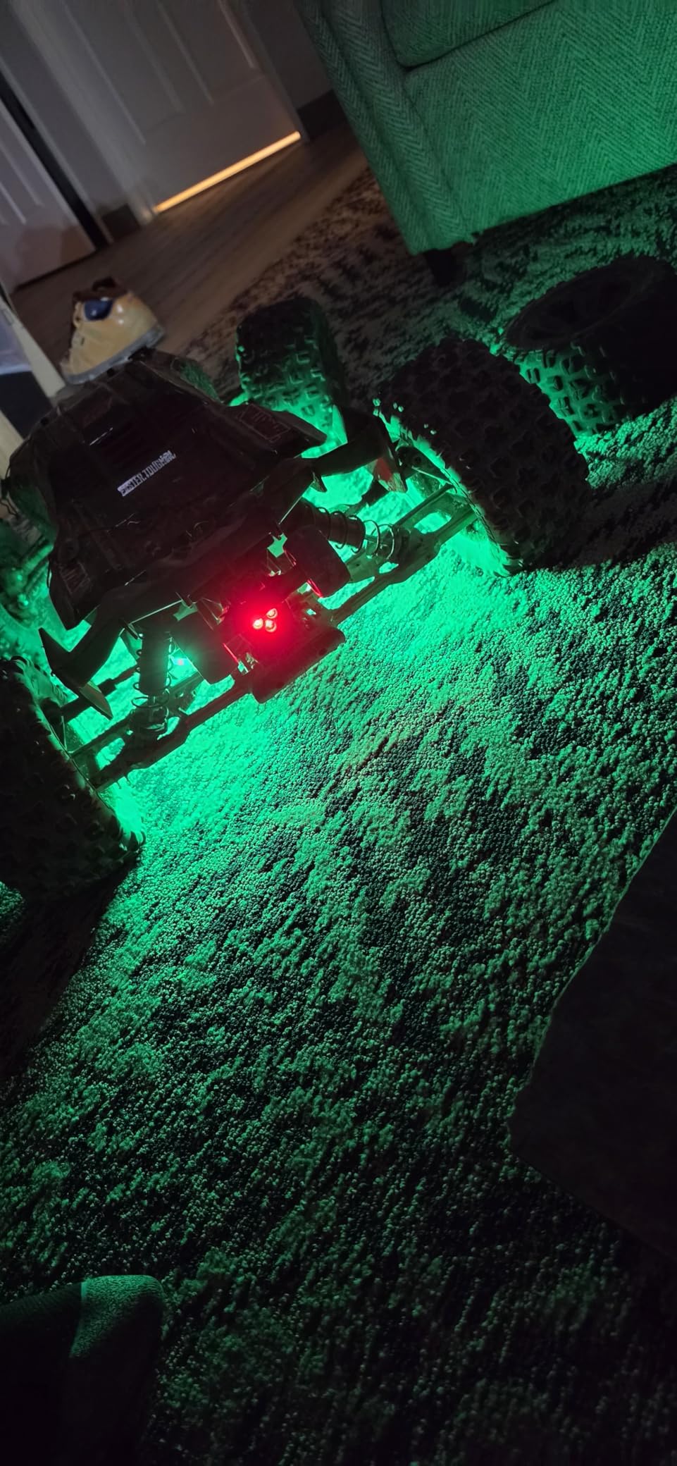 Waterproof LED Light Strips for RC Cars Trucks Airplanes Boats Drones Fixed Wing AR Wing Model Underglow Light (Blue) customer photo 1