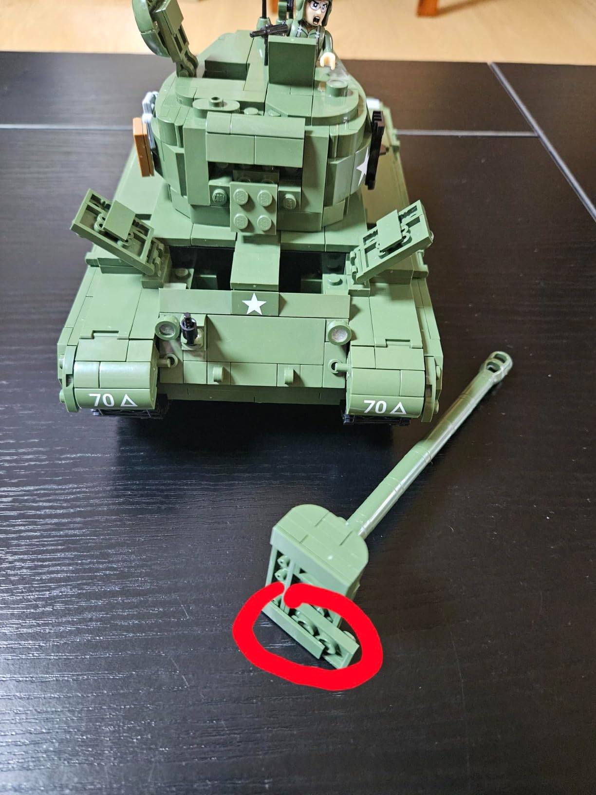 Historical Collection World War II M26 Pershing (T26E3) Tank Building Set customer photo 2