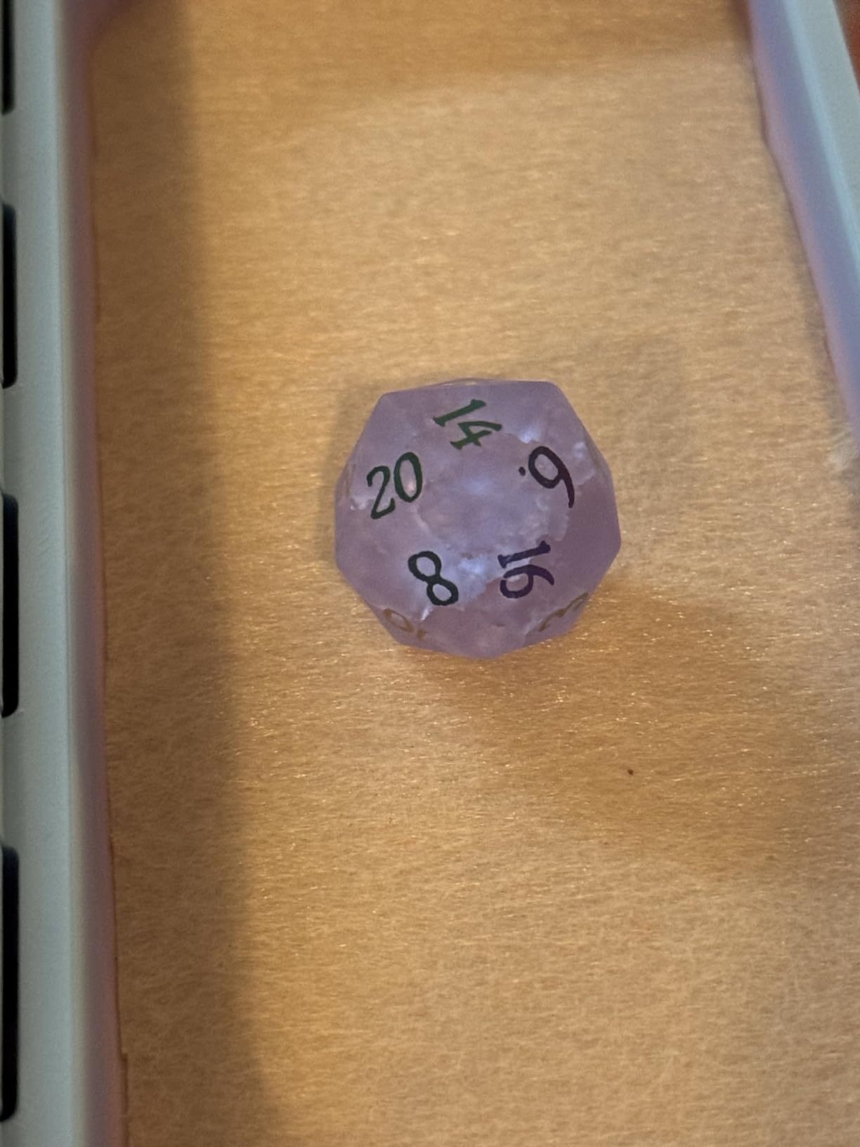 DNDND Amethyst Crystal DND Dice Set 7 PCS Gemstone D&D Dice with Gorgeous Gift Case for Dungeons and Dragon Tabletop Game (Amethyst) customer photo 2