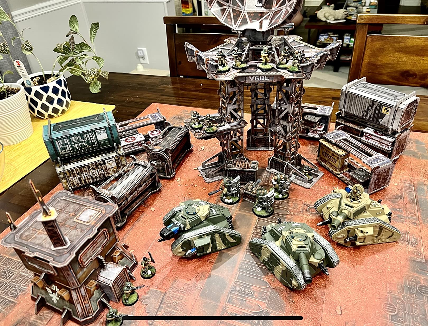 TinkerTurf Sci-Fi Terrain: SatComm Installation, Abandoned Theme, Sturdy, Affordable, Great-Looking Full-Color Terrain, Quick and Easy to Assemble, Virtually Limitless Setups customer photo 2