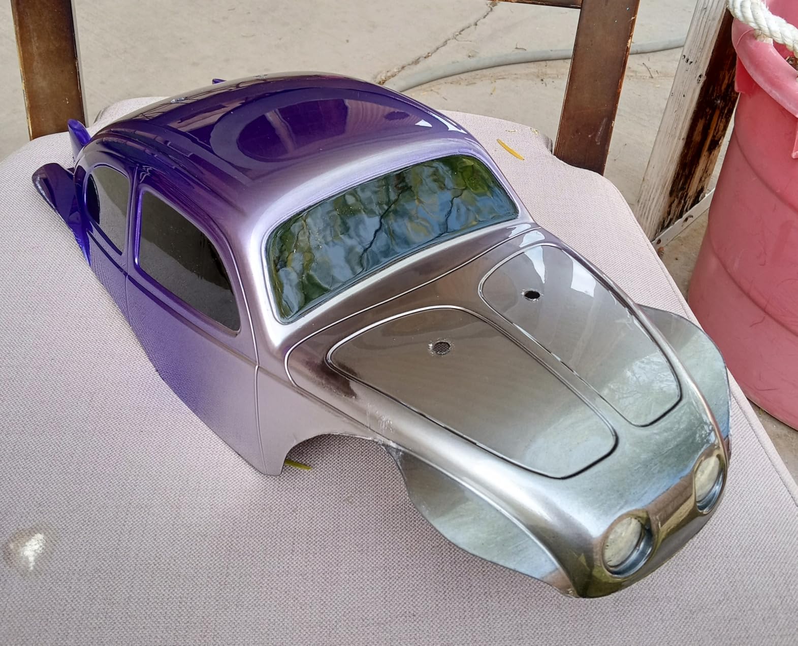 SANTAIZI 313mm Wheelbase RC Body Beetle LEXAN PC Shell Width 200mm for MT and Crawler Car (Clear Body) customer photo 1